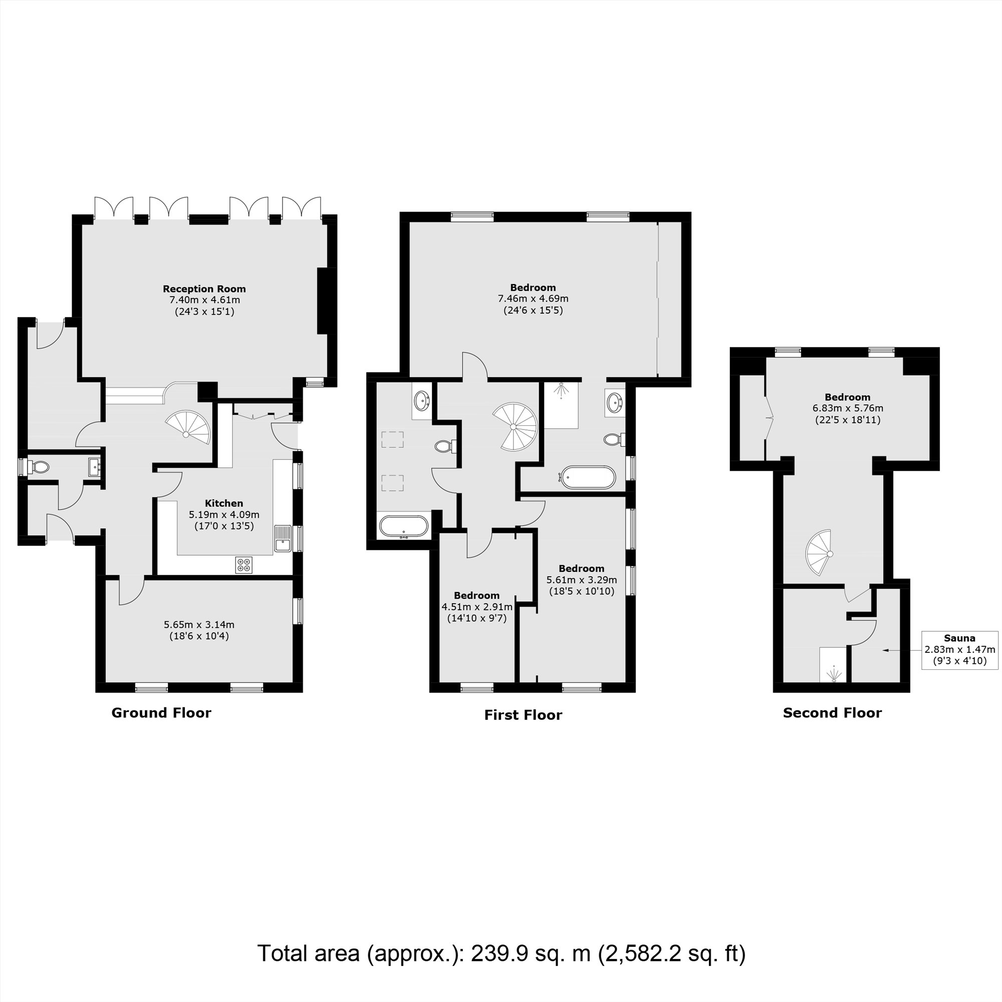 Kirfell, 35A, Woodside Road, Woodford Green floorplan