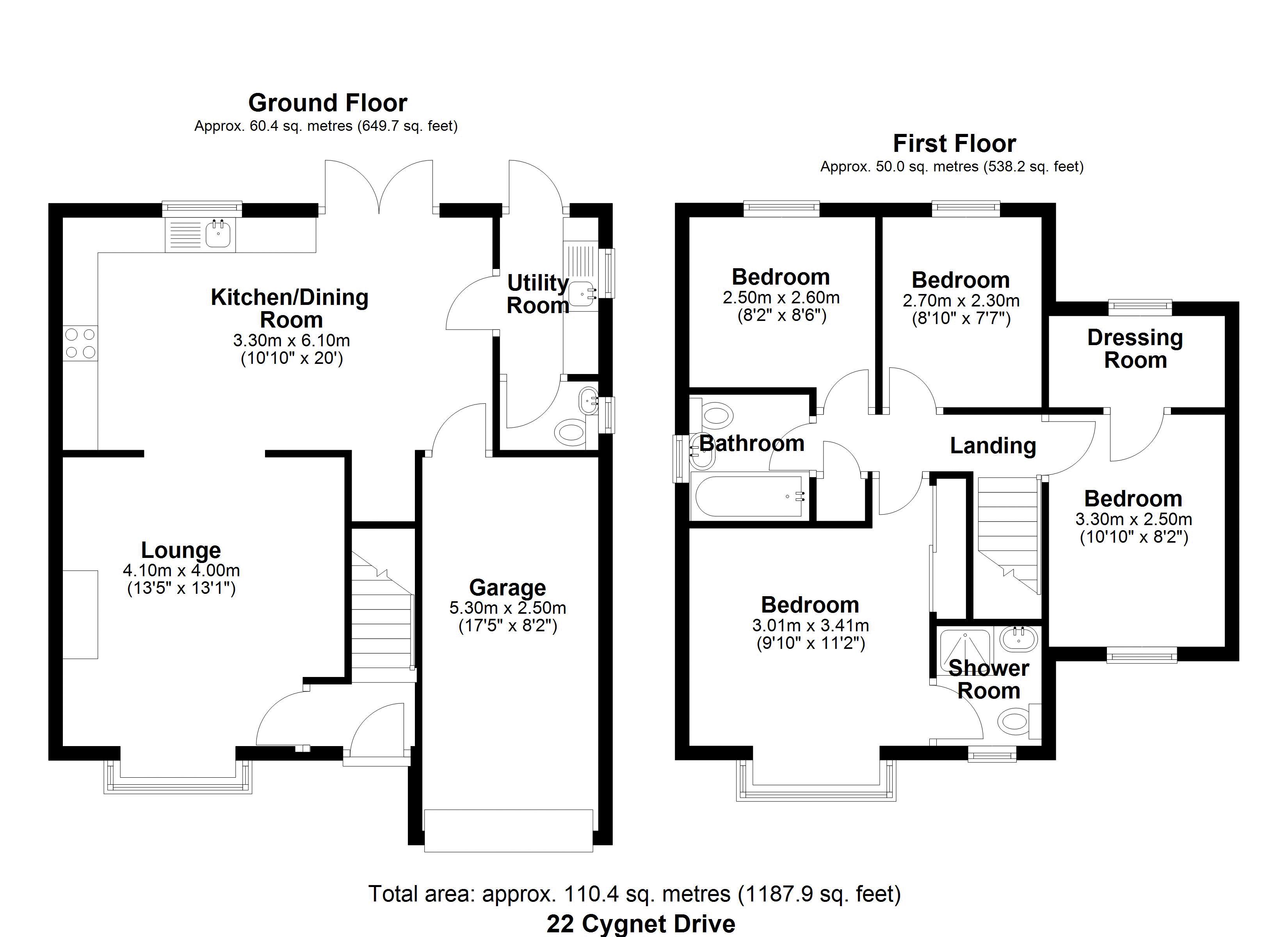 22, Cygnet Drive, Telford floorplan