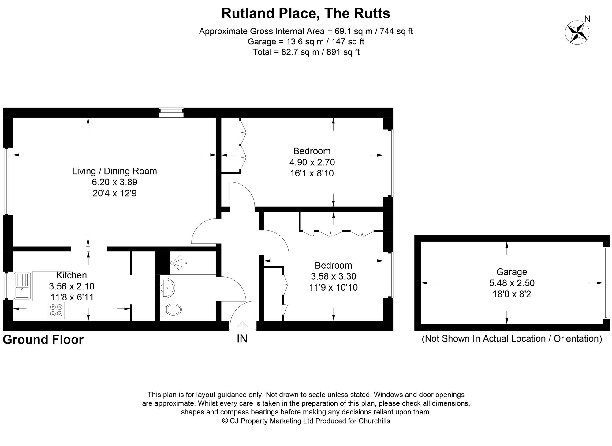 3 Rutland Place The Rutts, Bushey floorplan