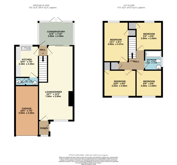 50, Estridge Close, Bursledon floorplan