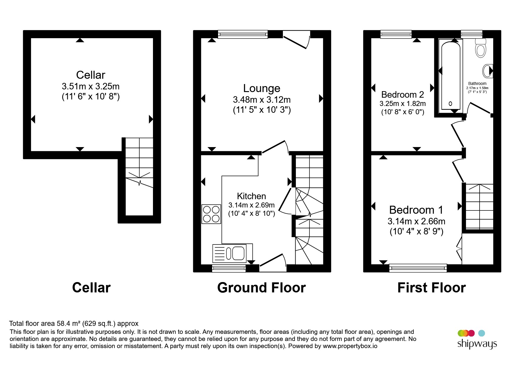 82, Park Street, Kidderminster floorplan