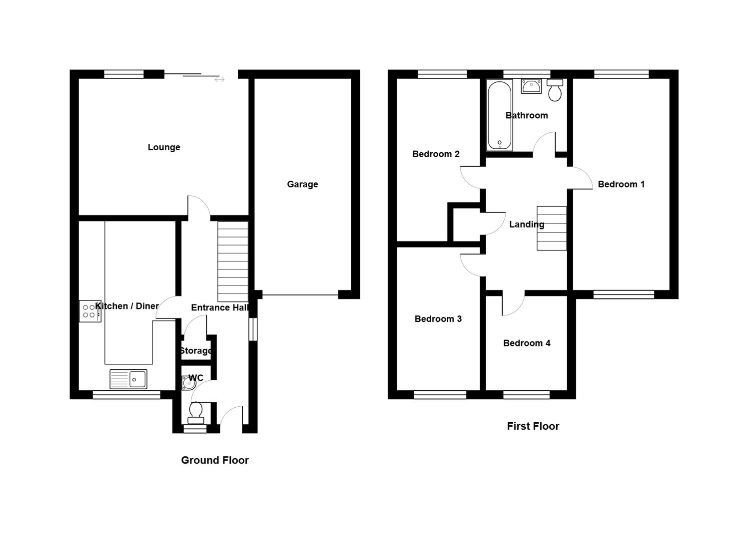 27, Sandbourne Close, Swanage floorplan