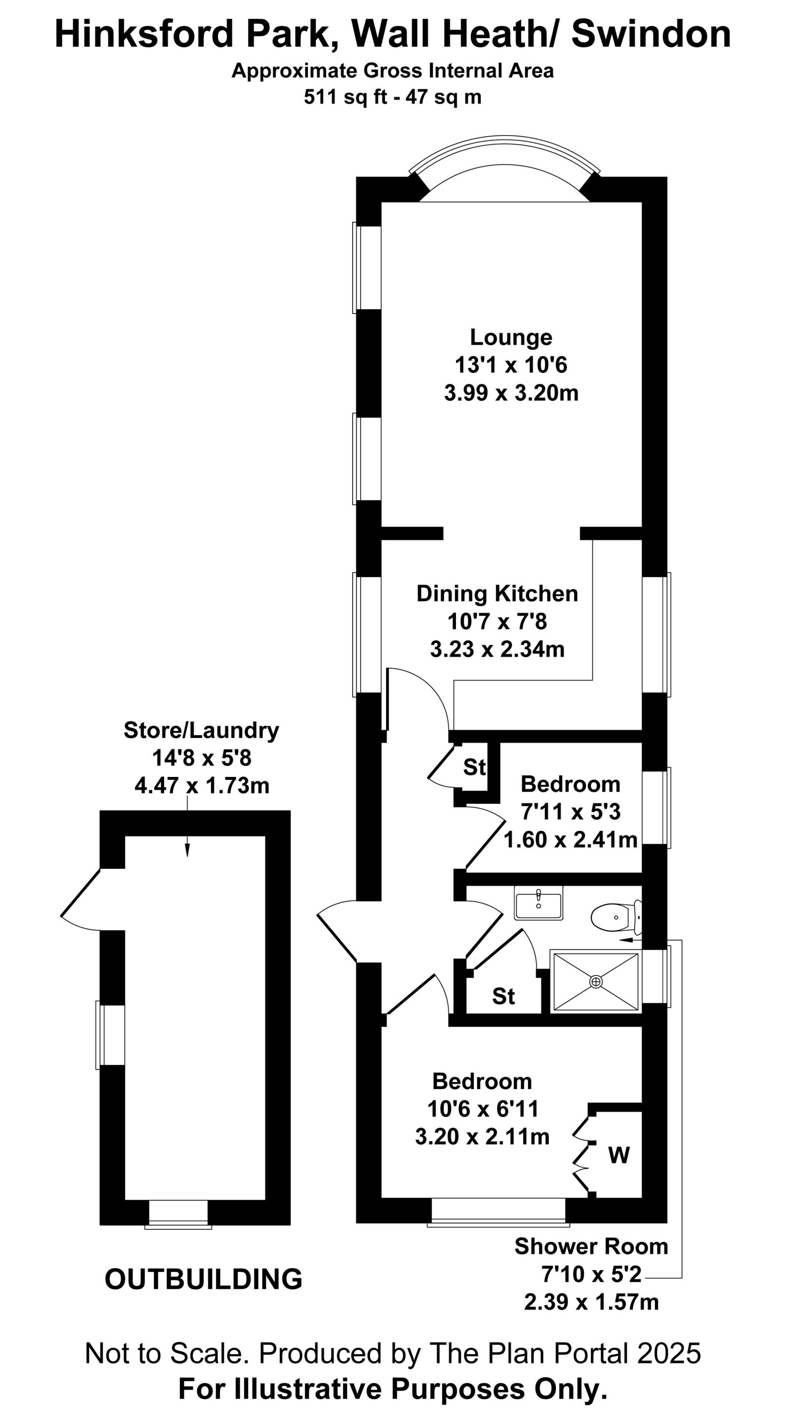 90, Hinksford Mobile Home Park, Kingswinford floorplan
