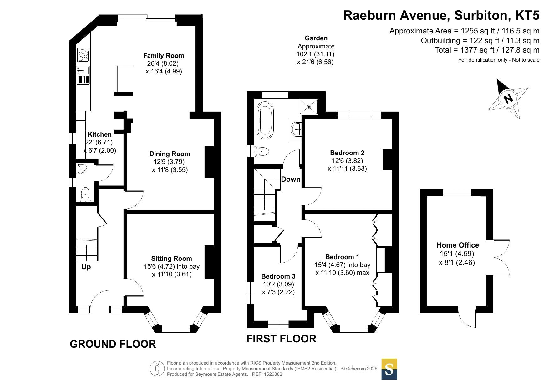 282, Raeburn Avenue, Surbiton floorplan
