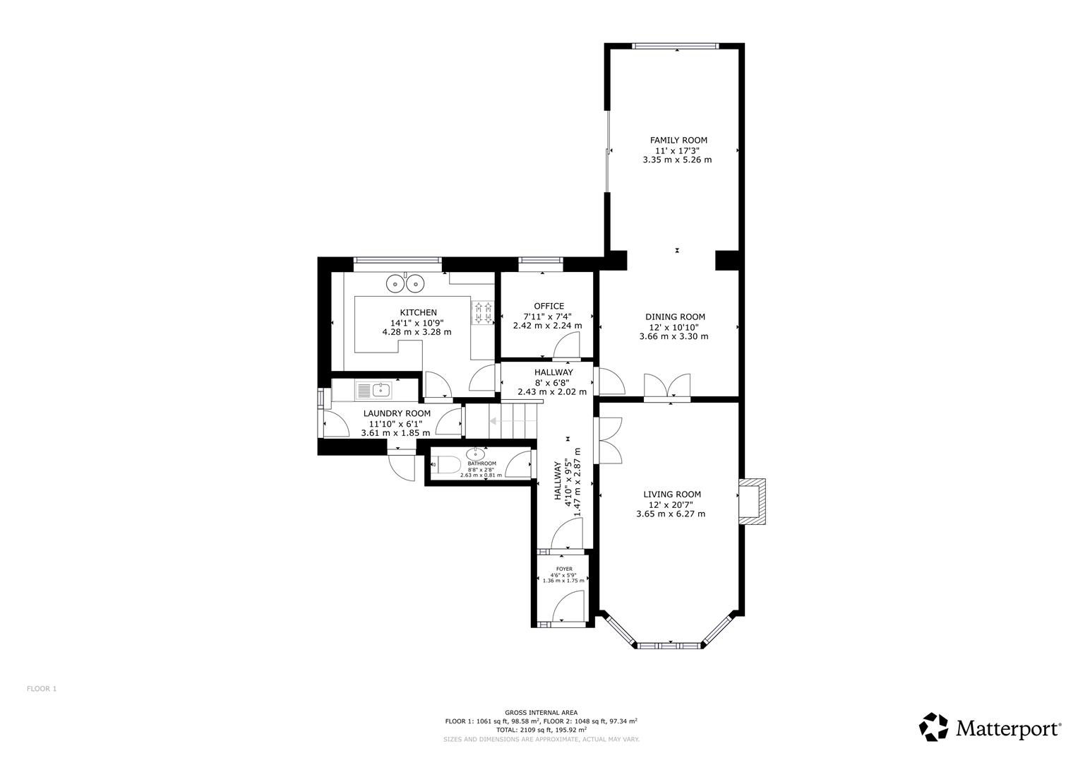 15, Upper Hall View, Halifax floorplan