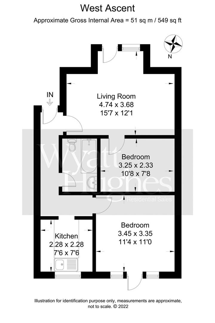 West Ascent, St. LeonardsOnSea TN38, 1 bedroom flat for sale