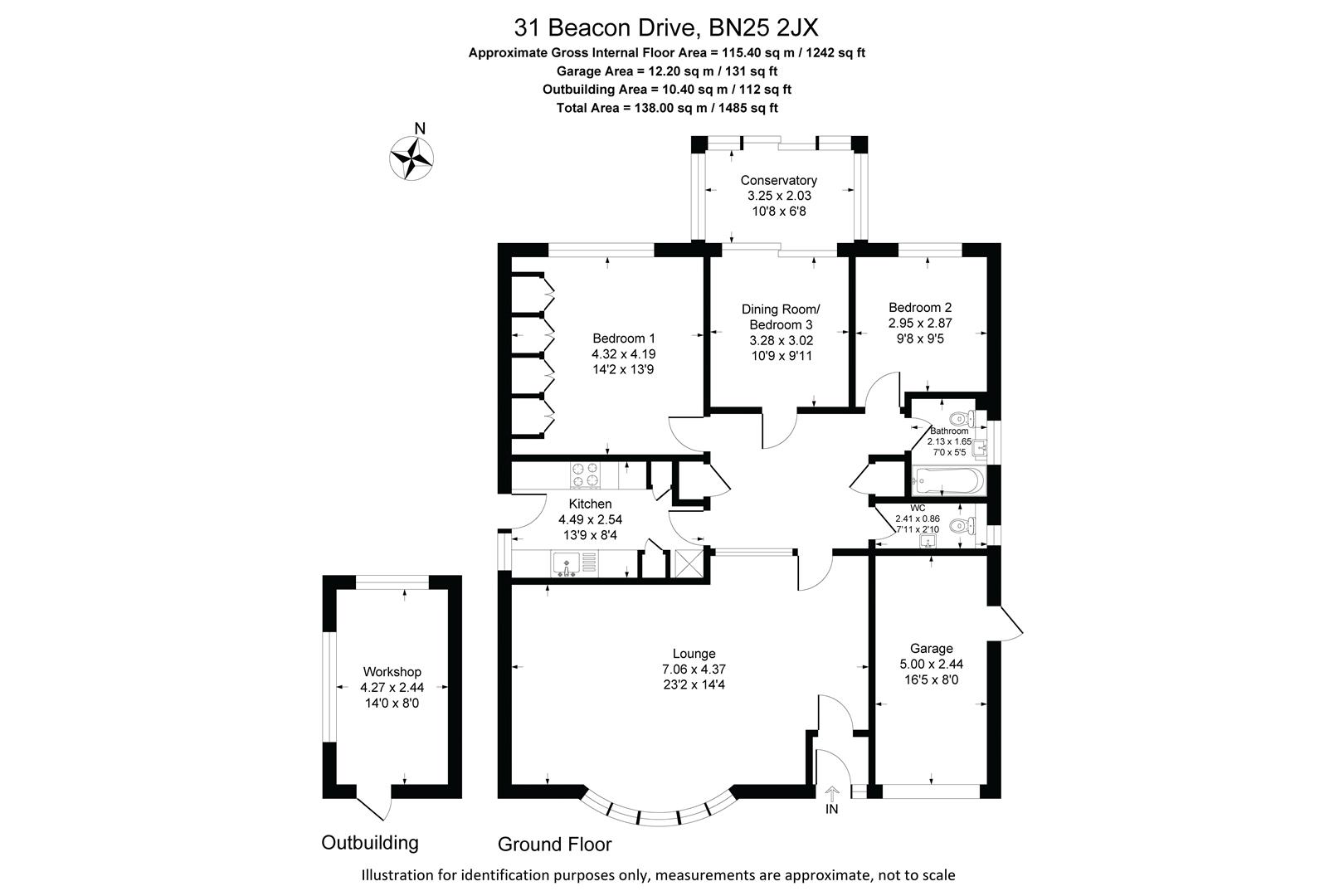 31, Beacon Drive, Seaford floorplan