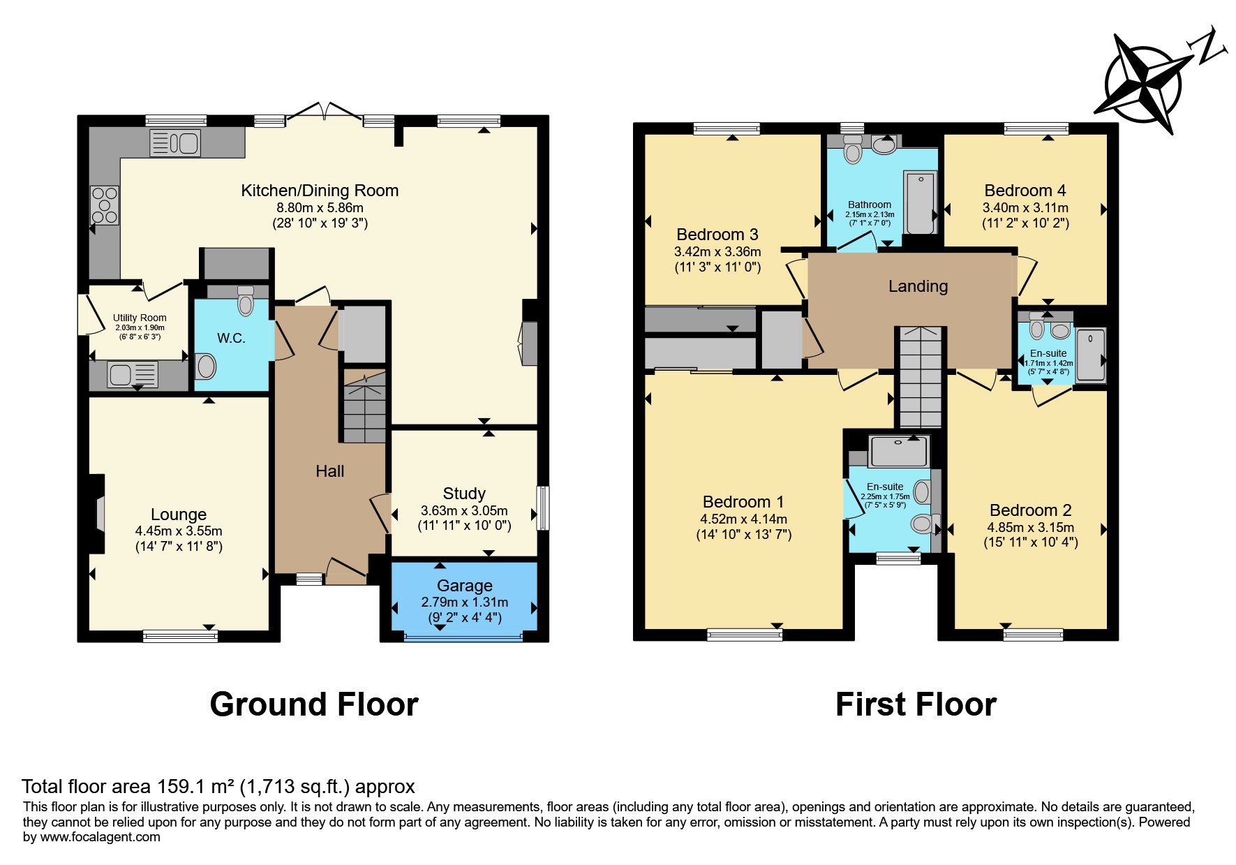 9, Carnation Way, Newcastle Upon Tyne floorplan