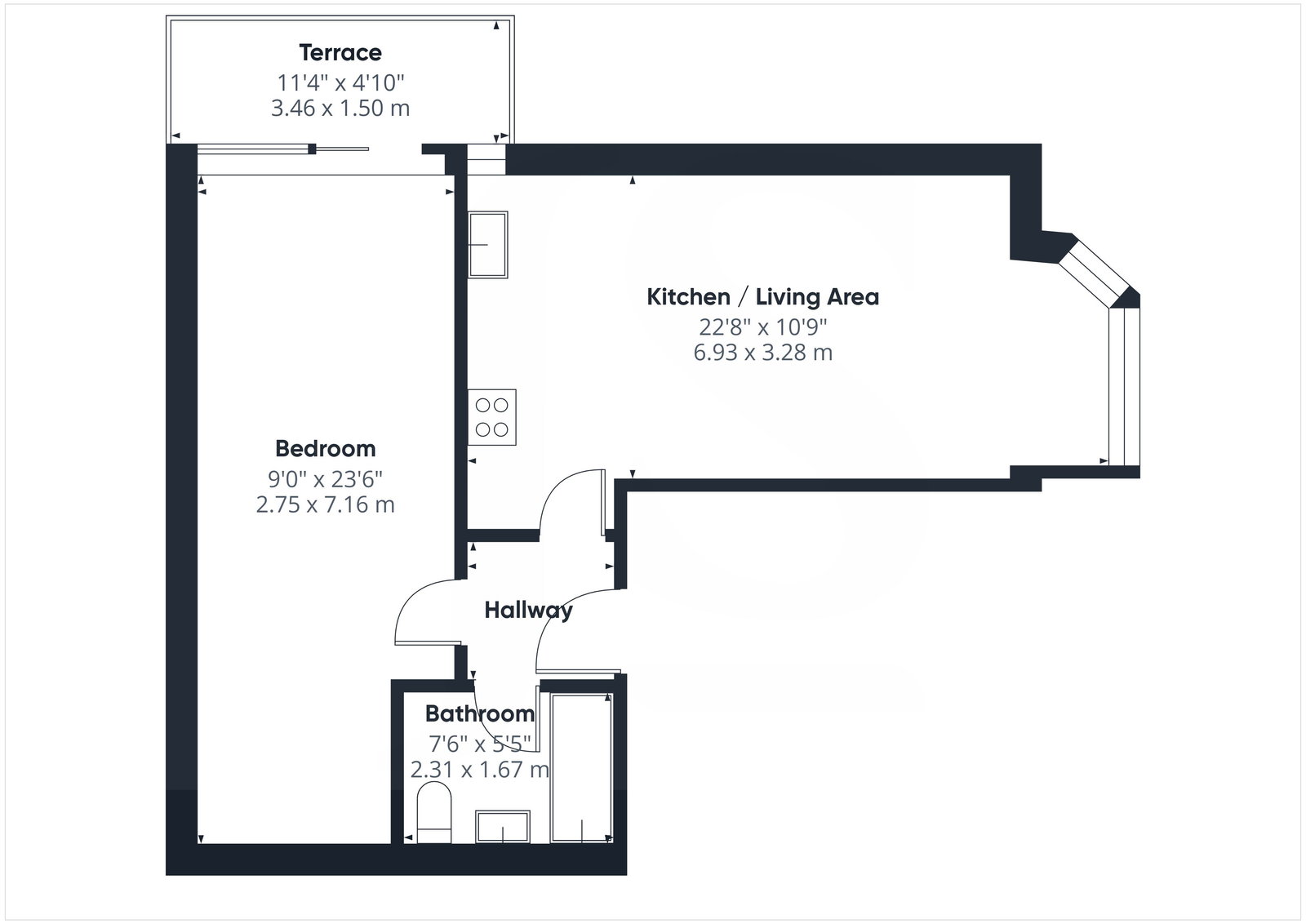 2 Northcourt Mansions, King Street, Worthing floorplan
