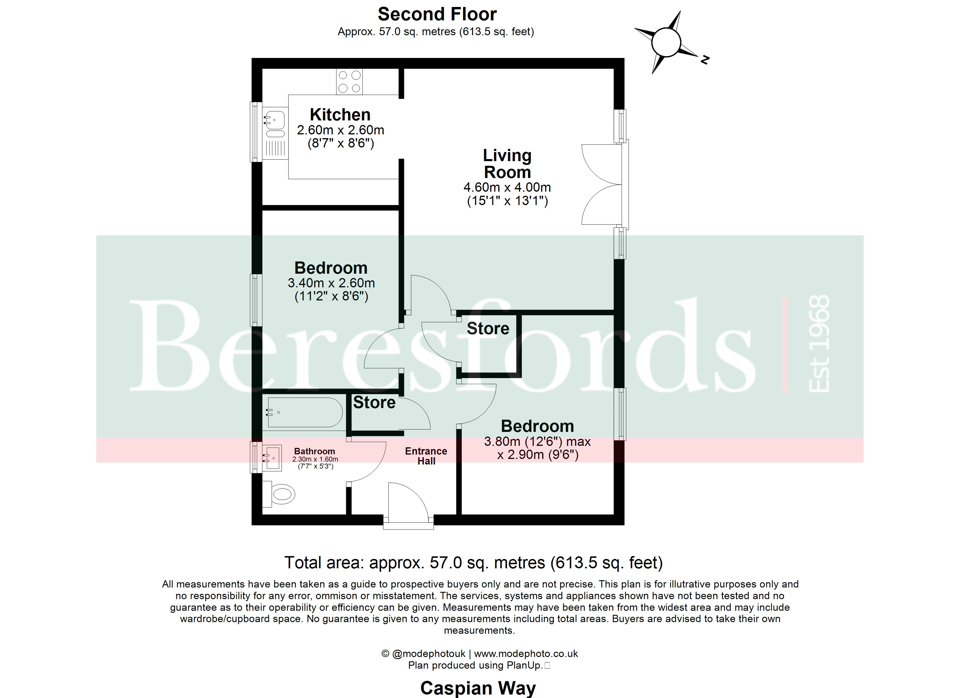 339, Caspian Way, Essex floorplan