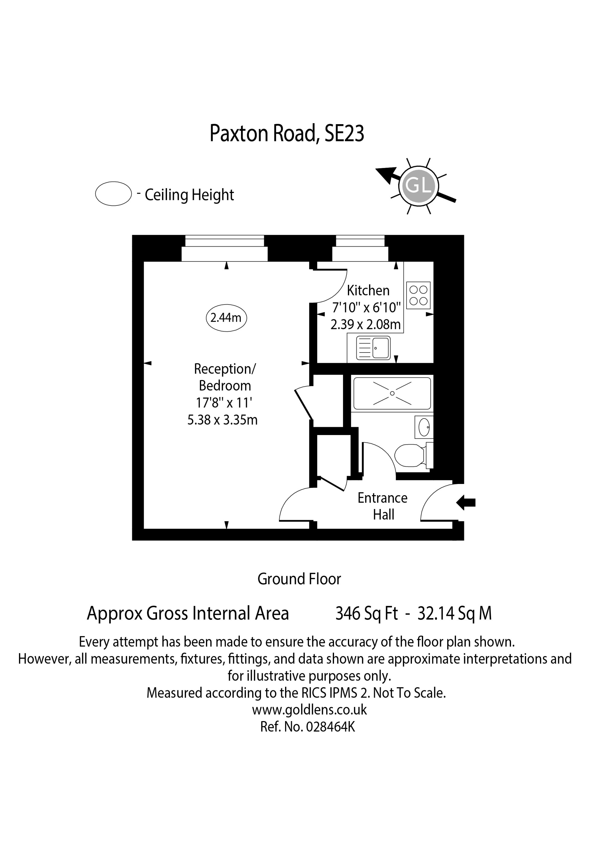 32, Paxton Road, London floorplan