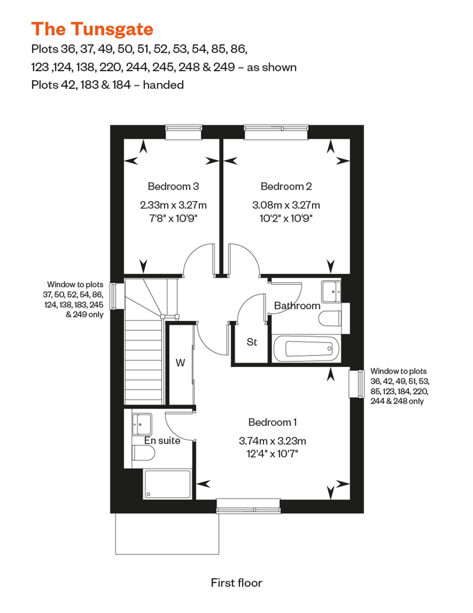 "The Tunsgate" at Aarons Hill, Godalming GU7, 3 bedroom semidetached