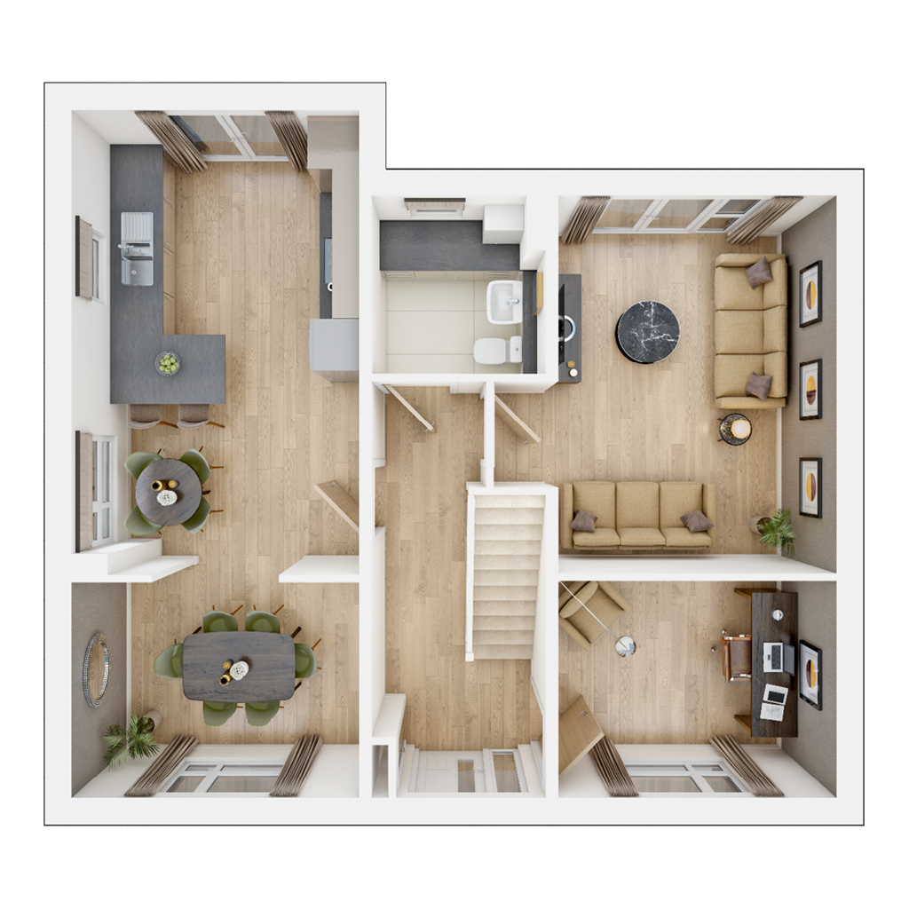 The Wansdale - Plot 4, Charnwood Chase At Swinfen Vale, Charnwood Chase, Sence Valley Road (Off Beveridge Lane), Coalville floorplan