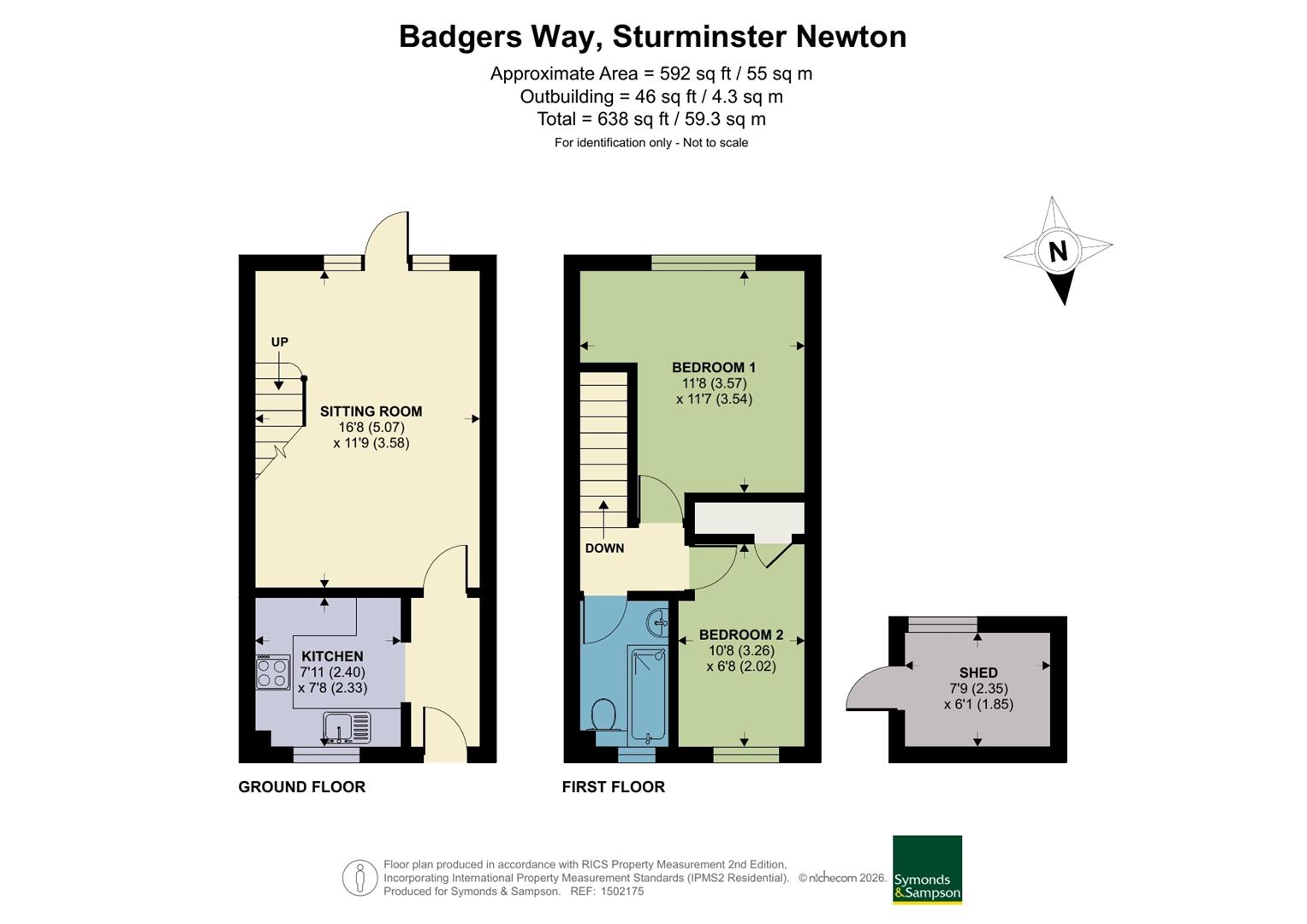 34, Badgers Way, Sturminster Newton floorplan