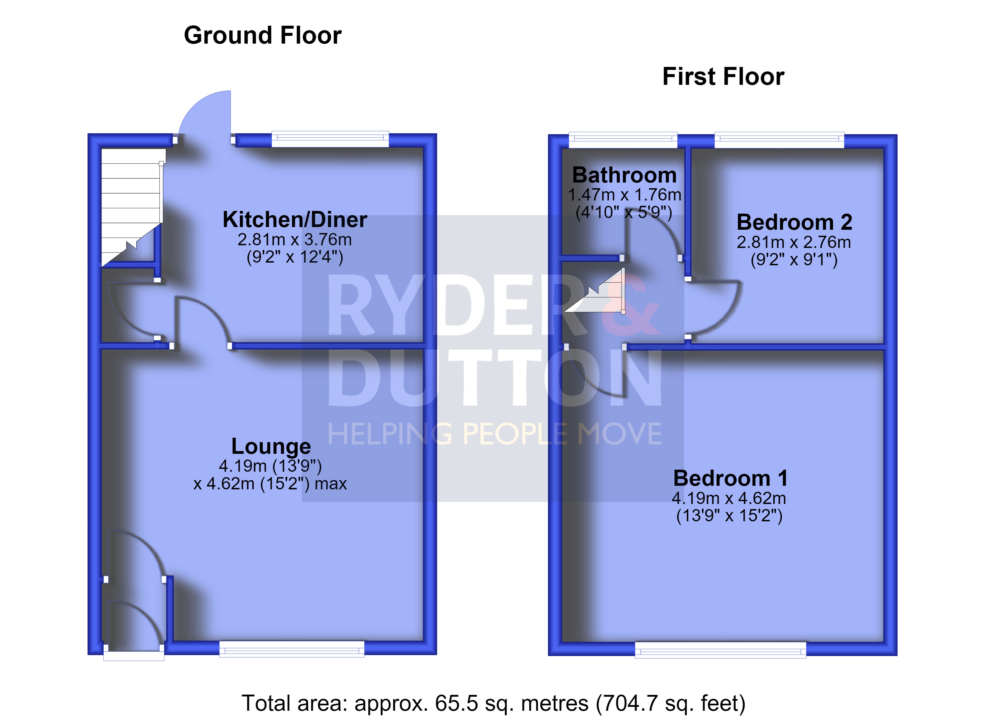47, Argus Street, Oldham floorplan