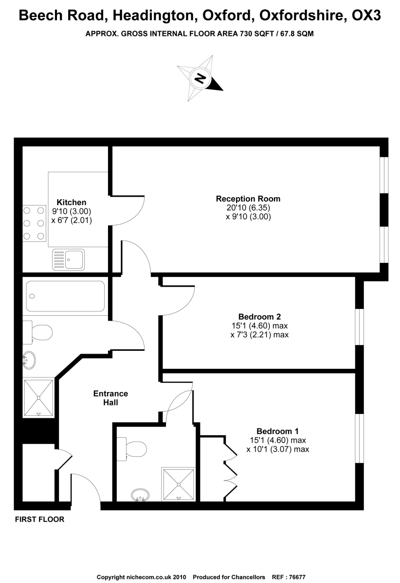 2 Bedrooms Flat to rent in Headington, Oxford OX3