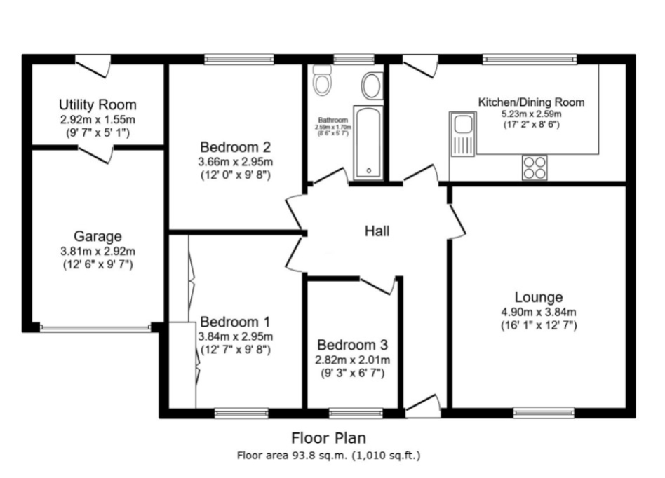 2, Firwood Grove, Crook floorplan