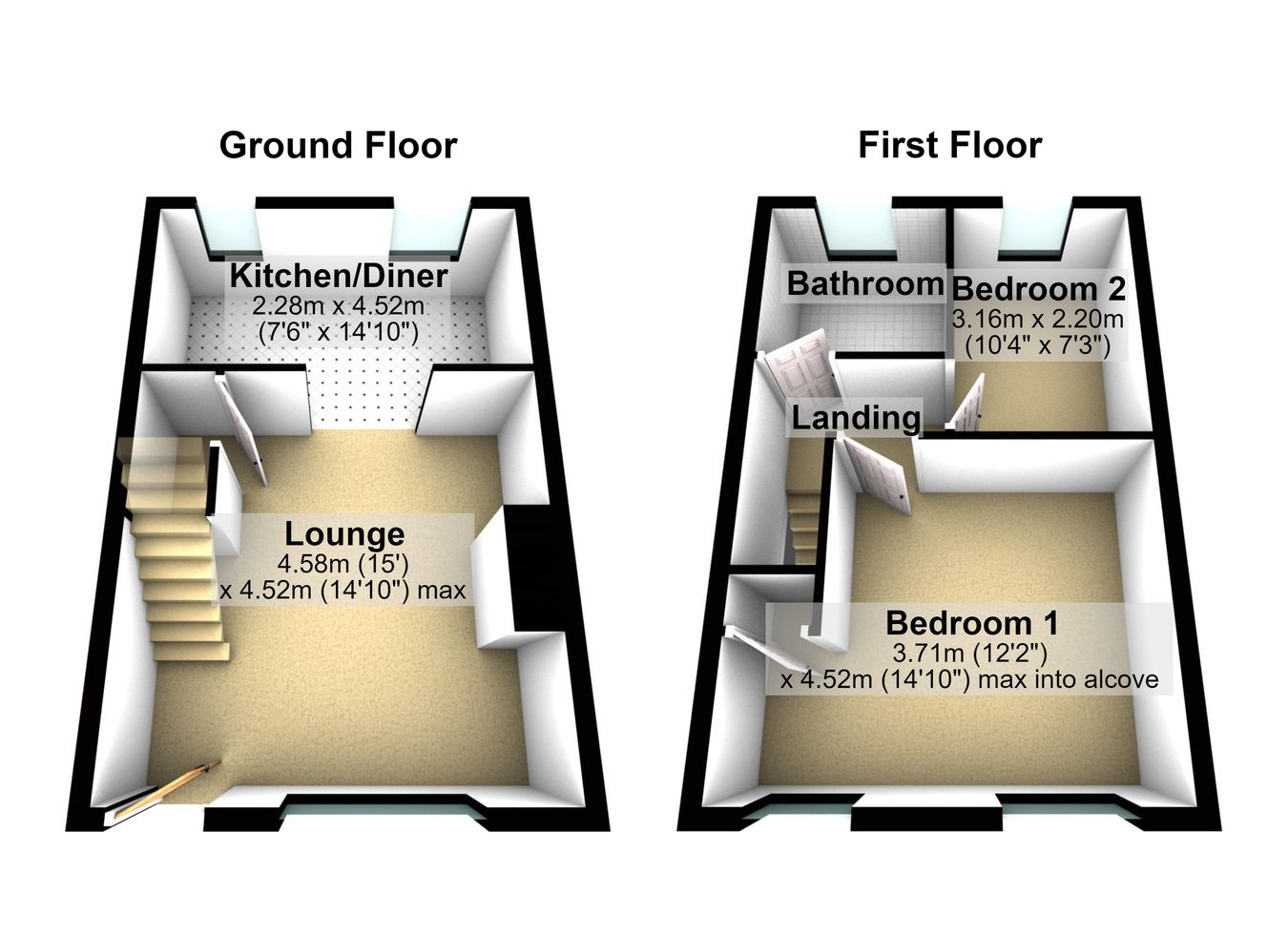 4, Crown Street, Holmfirth floorplan