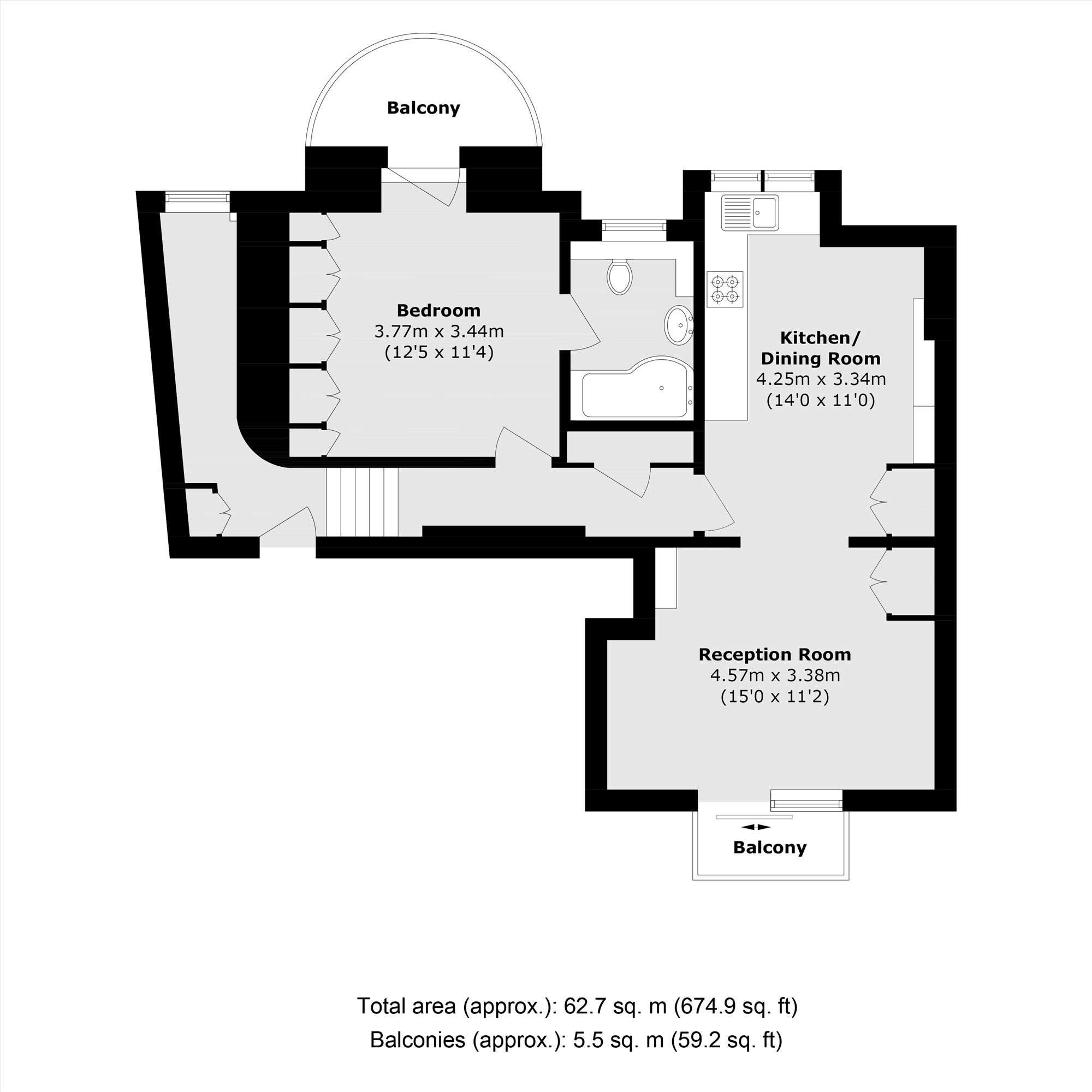 Flat 7, Holmdale Court, 18, Holmdale Road, London floorplan