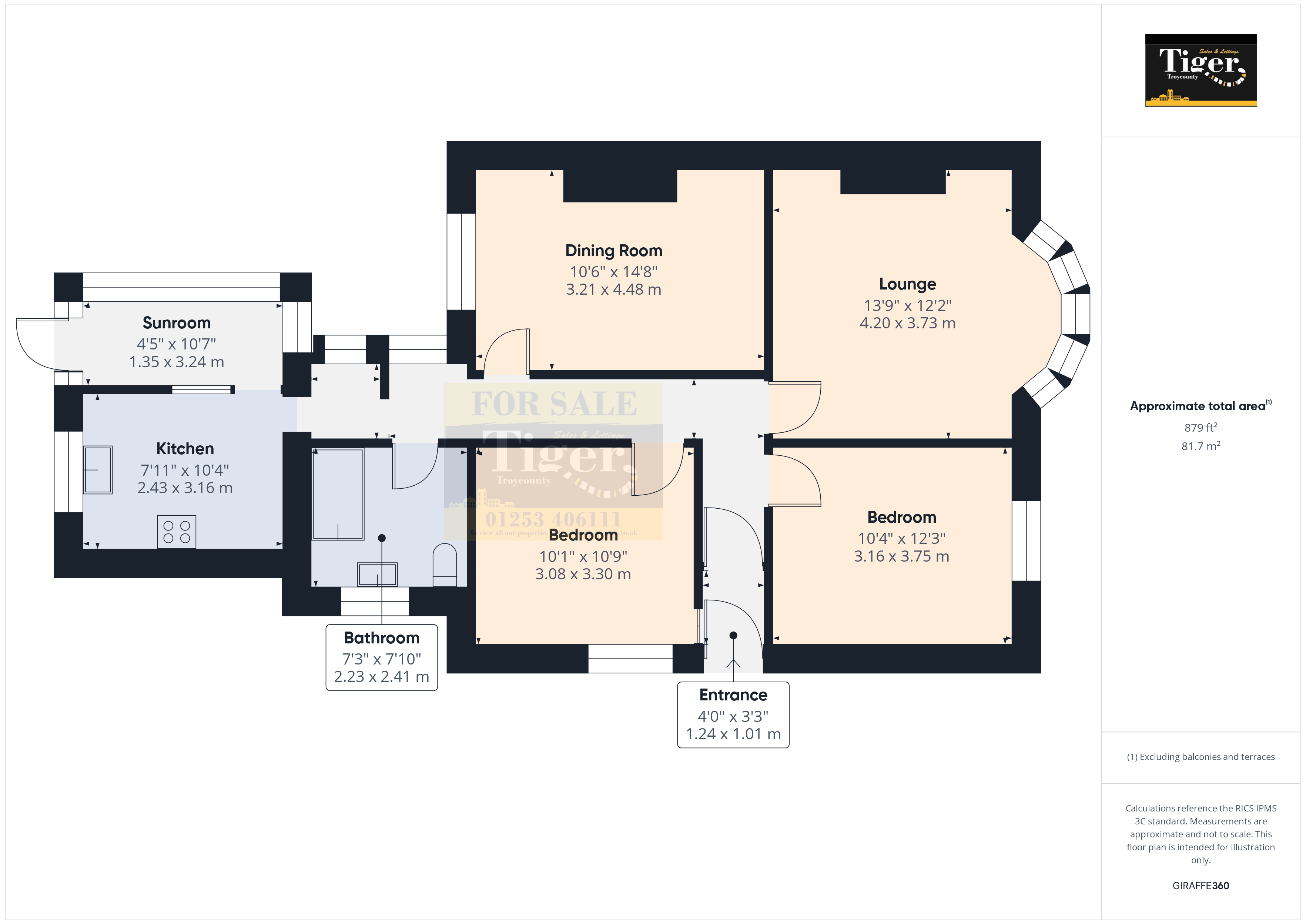 254, Hawes Side Lane, Blackpool floorplan