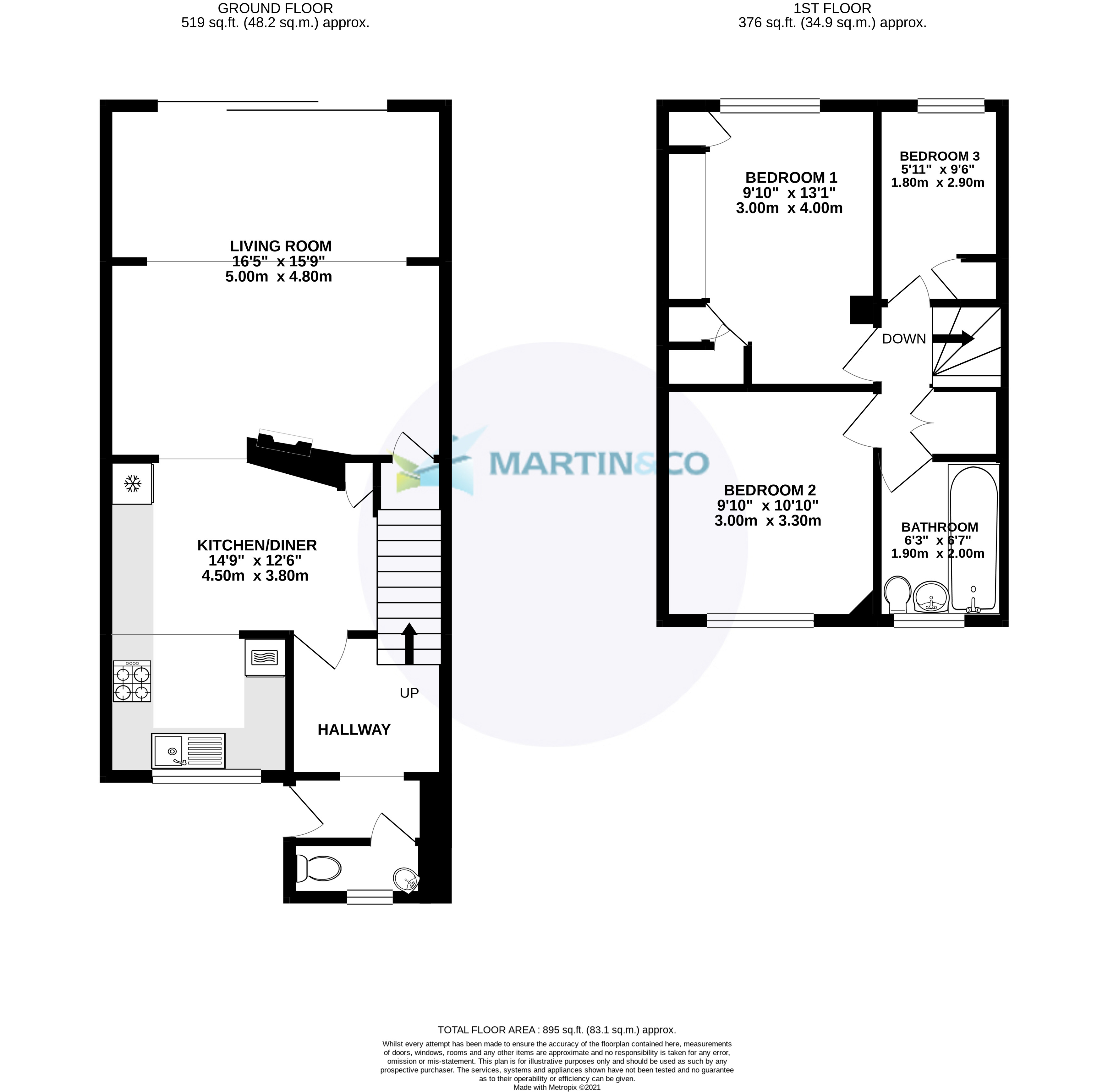 57, Robins Bow, Camberey floorplan