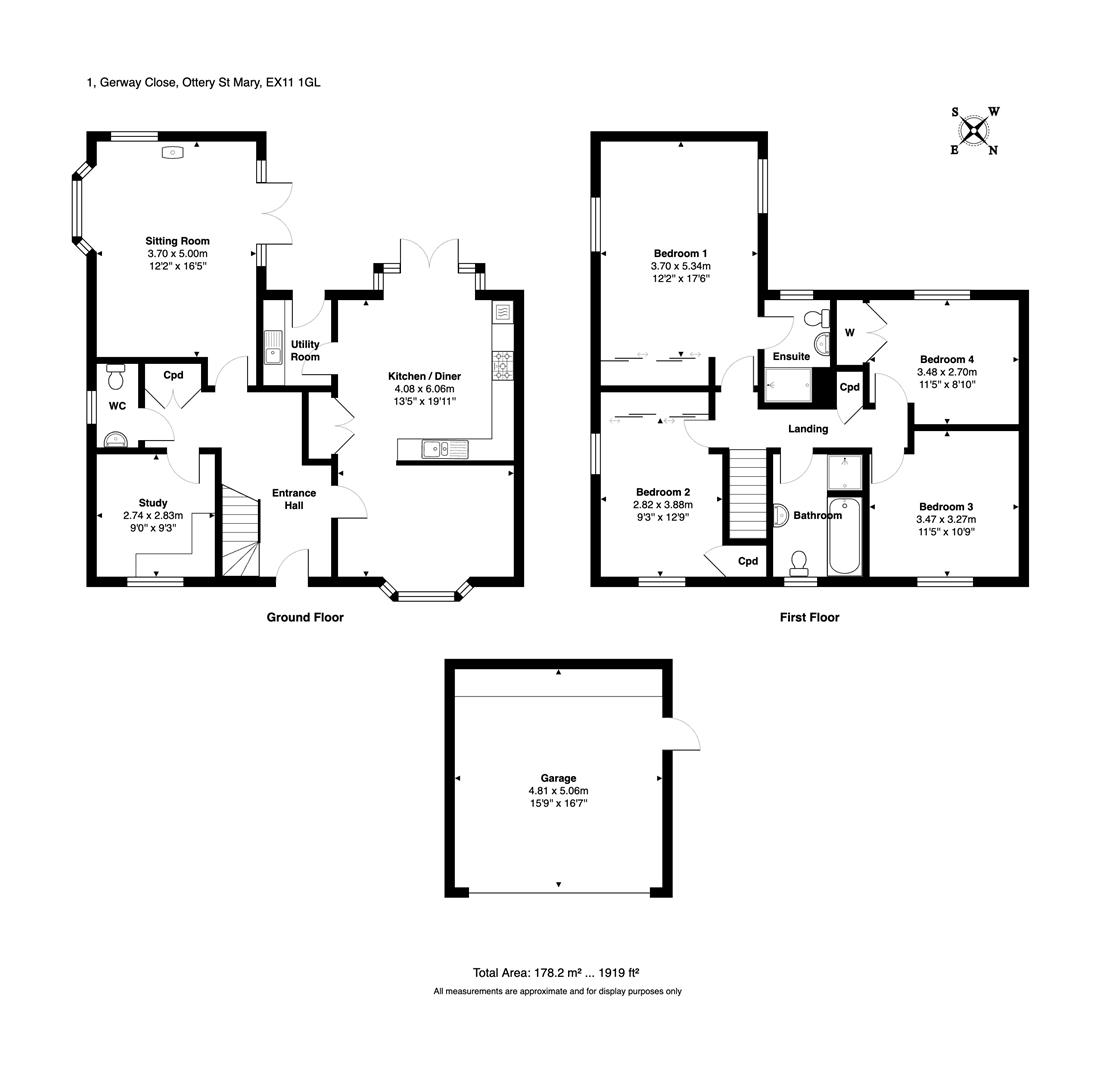 1, Gerway Close, Ottery St. Mary floorplan