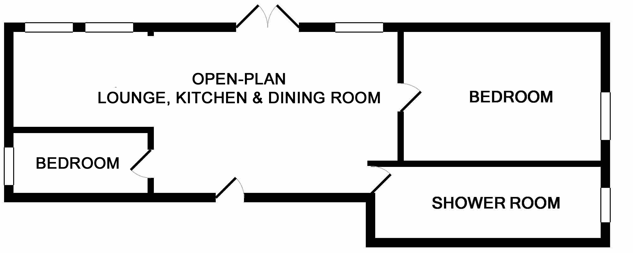 Taigh Nan Con, Cabin 8 Loch Aweside Chalet Park, Dalavich floorplan