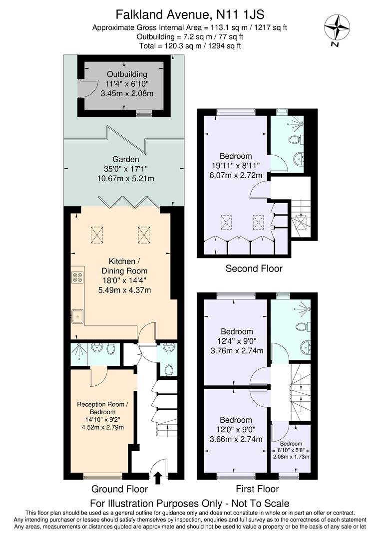 41, Falkland Avenue, London floorplan