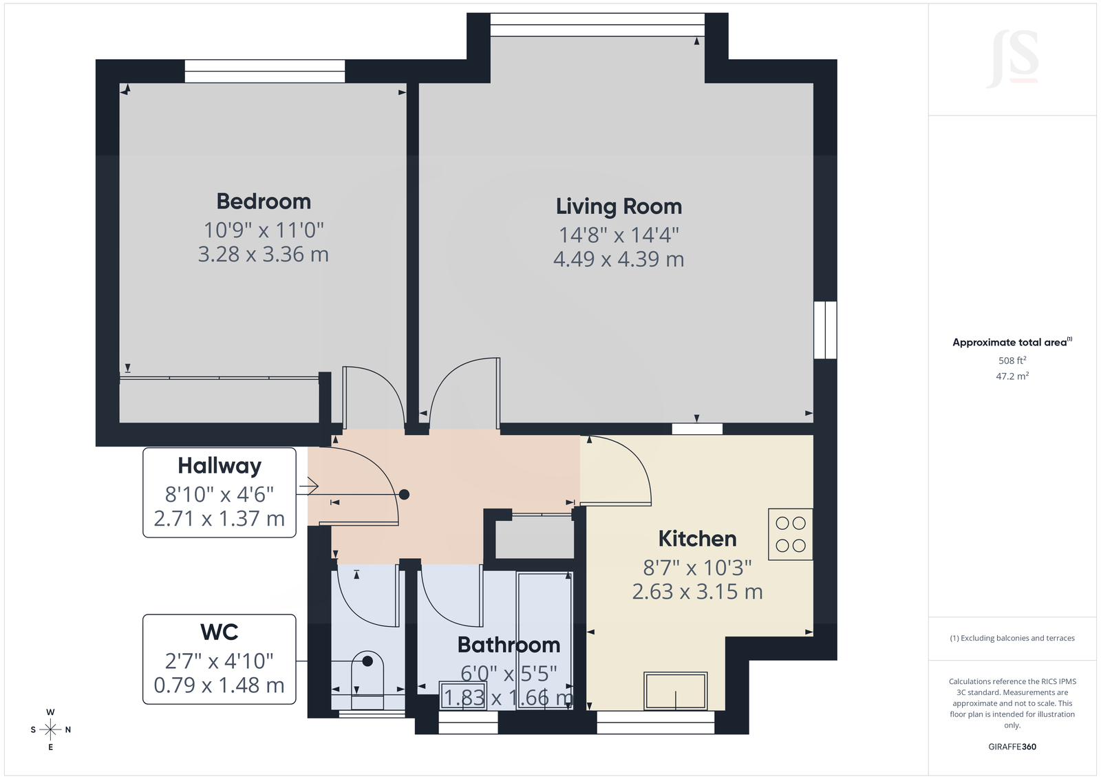 Rugby Court,Flat 5, Rugby Road, Worthing floorplan