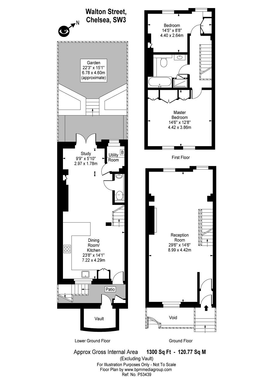2 Bedrooms Terraced house to rent in Walton Street, London SW3