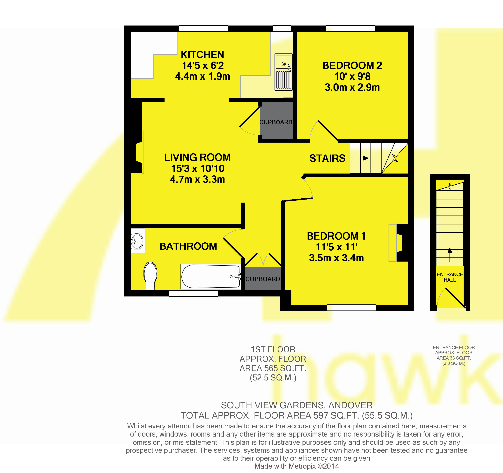 South View Gardens, Andover SP10, 2 bedroom for sale