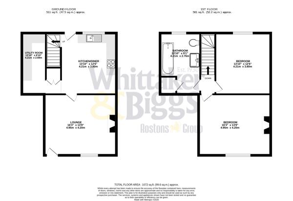 1 Brookside Cottages, Macclesfield Road, Congleton floorplan