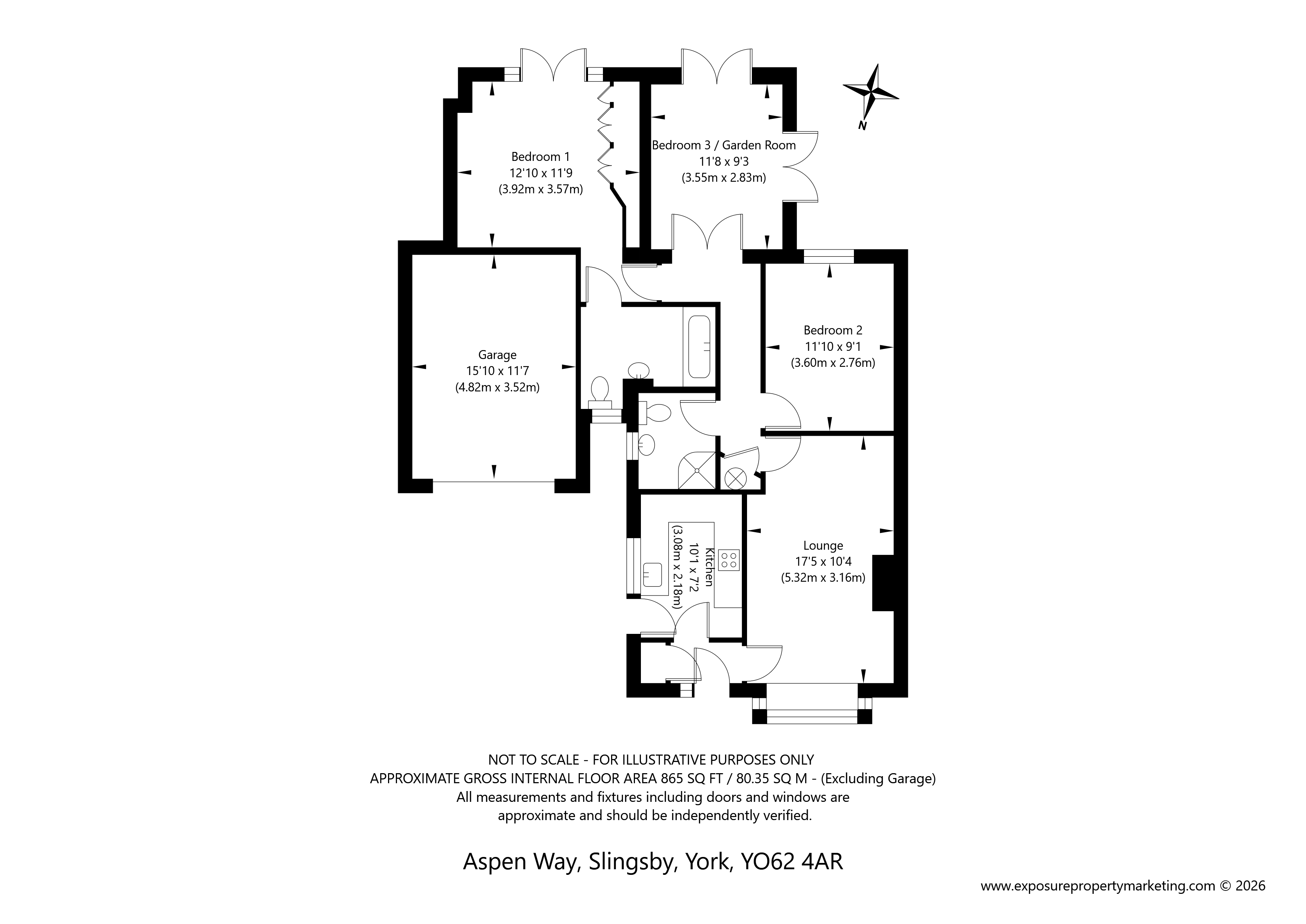 30, Aspen Way, York floorplan