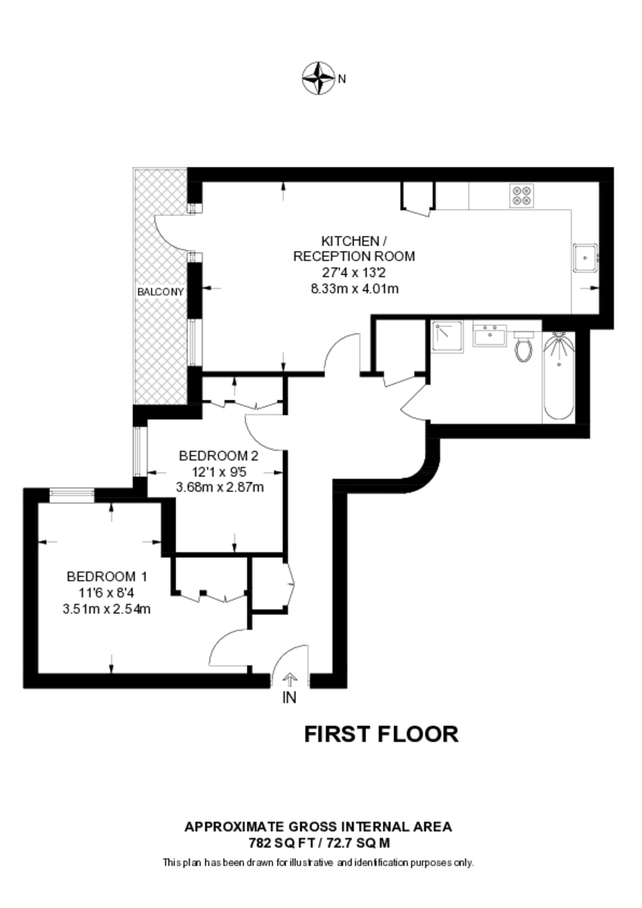 Holden Road, Woodside Park floorplan
