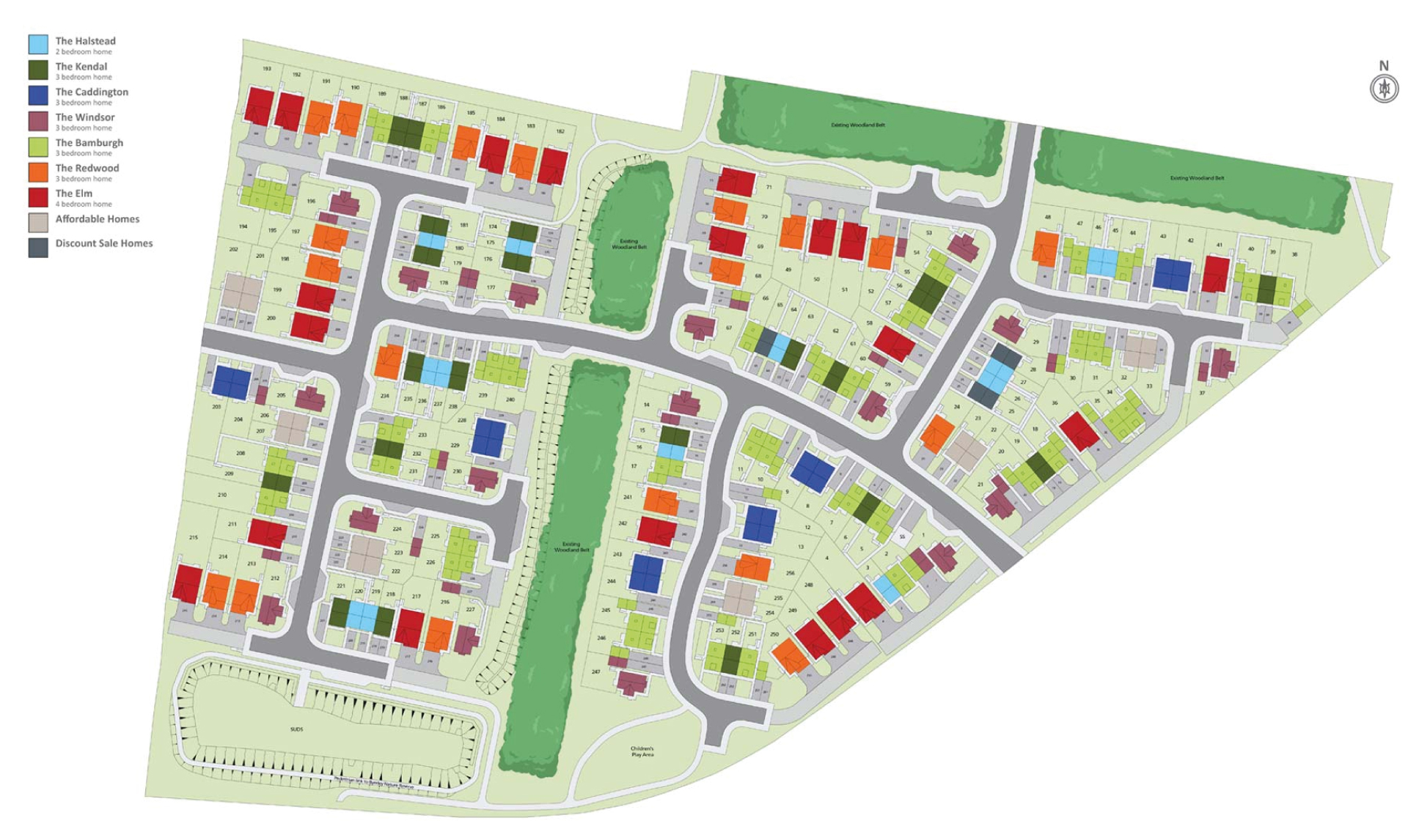 "The Bamburgh" at Chestnut Way, Newton Aycliffe DL5, 3 bedroom property