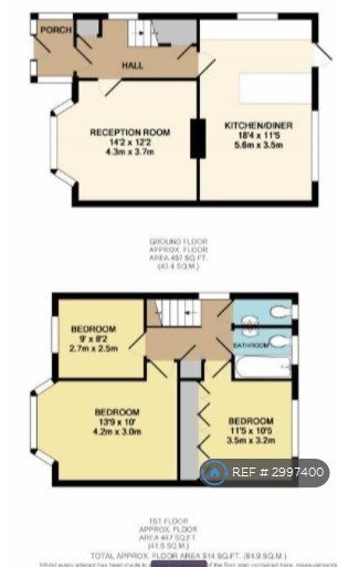 Kenton Lane, Harrow floorplan