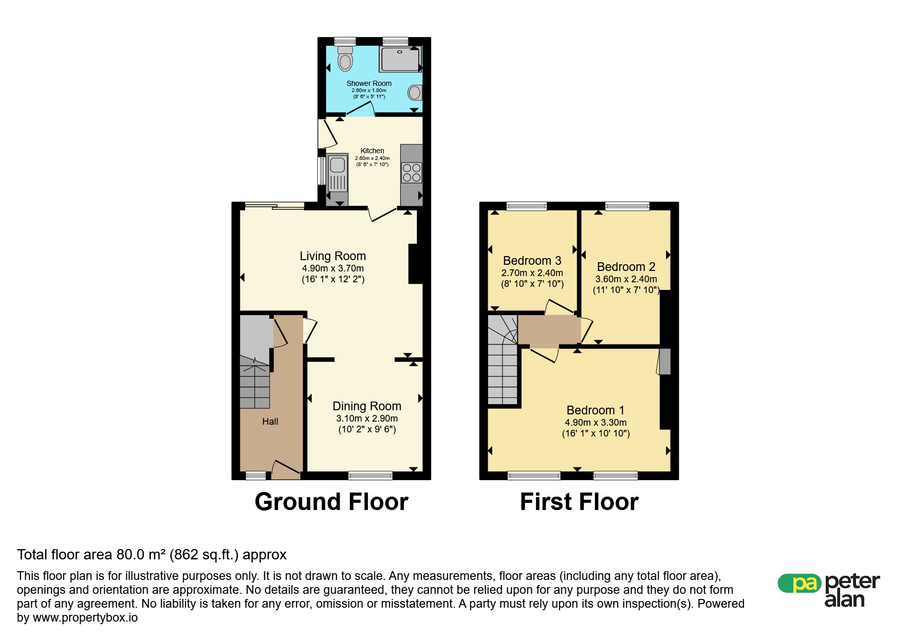 38, Pendarren Street, Hengoed floorplan