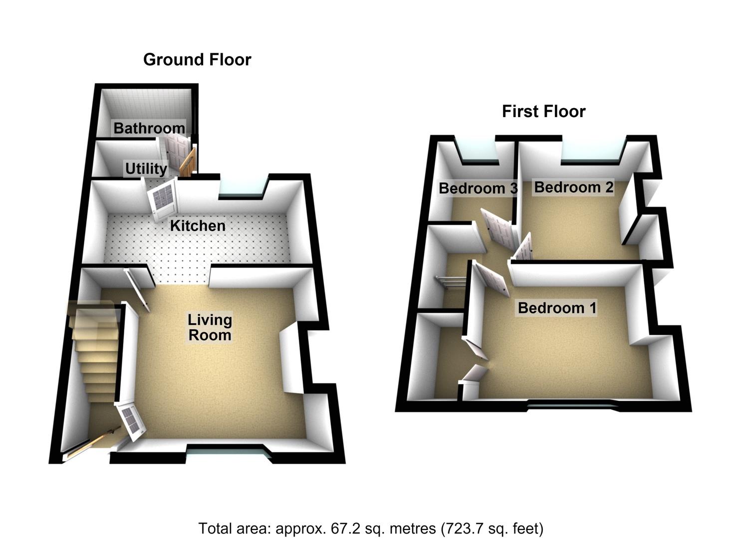 7, Meldon Terrace, Newbiggin-By-The-Sea floorplan