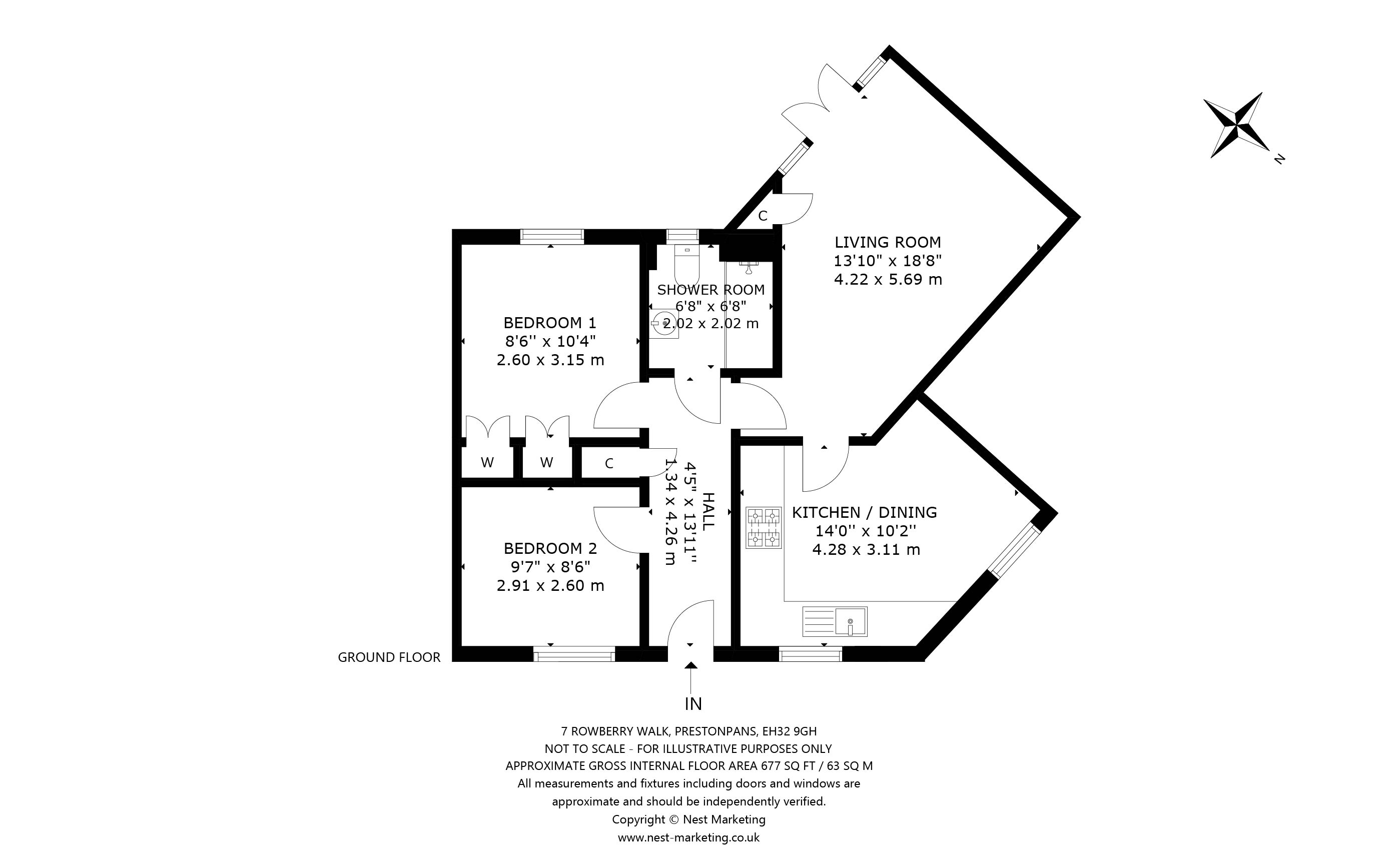 7, Rowberry Walk, Prestonpans floorplan
