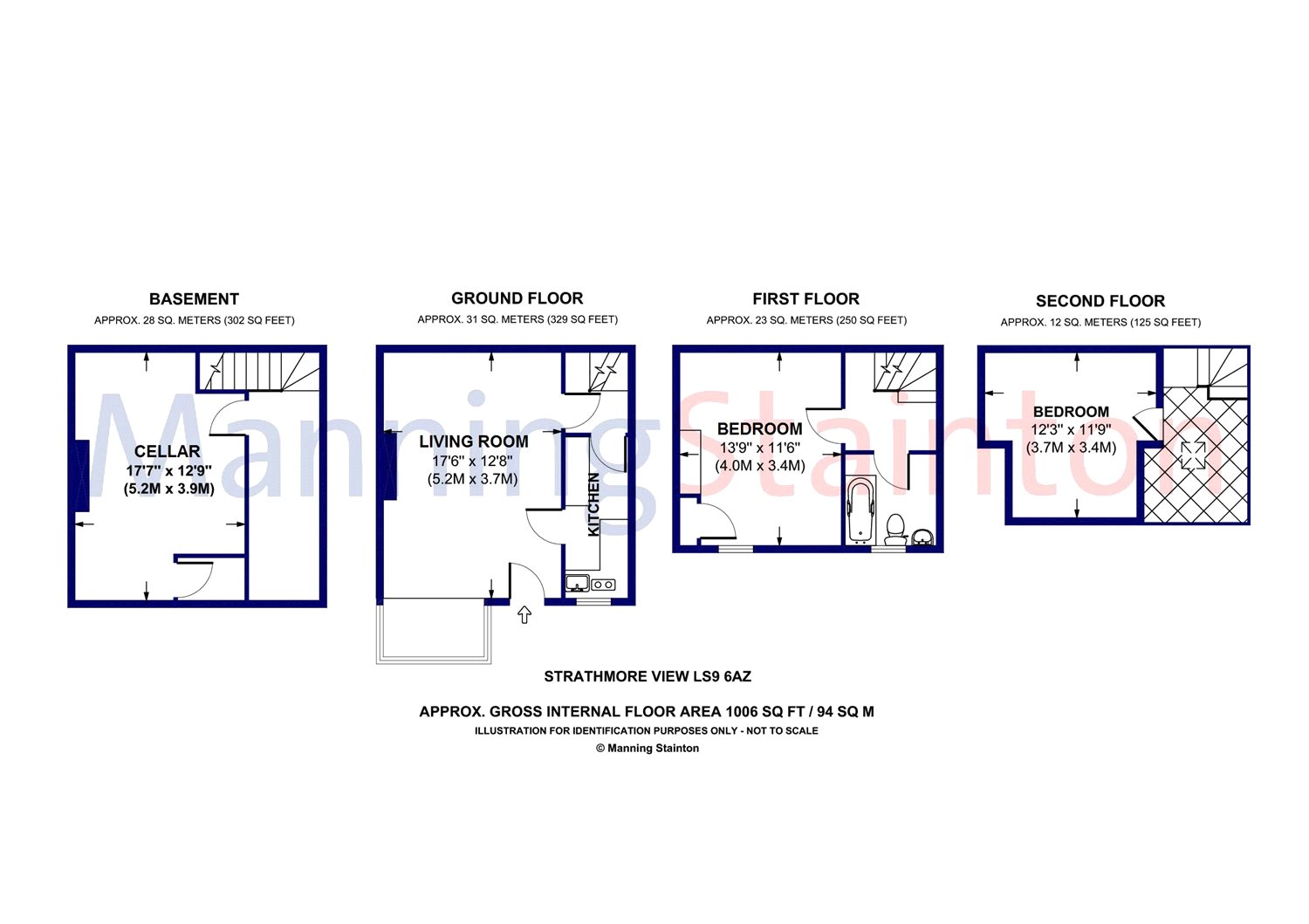 2 Bedrooms Terraced house for sale in Strathmore View, Harehills, Leeds LS9