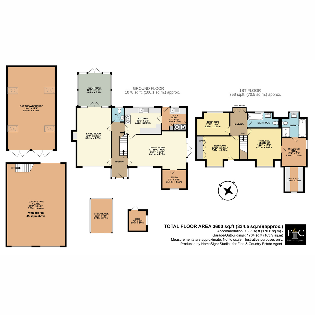 Pineville, Hall Lane, Diss floorplan