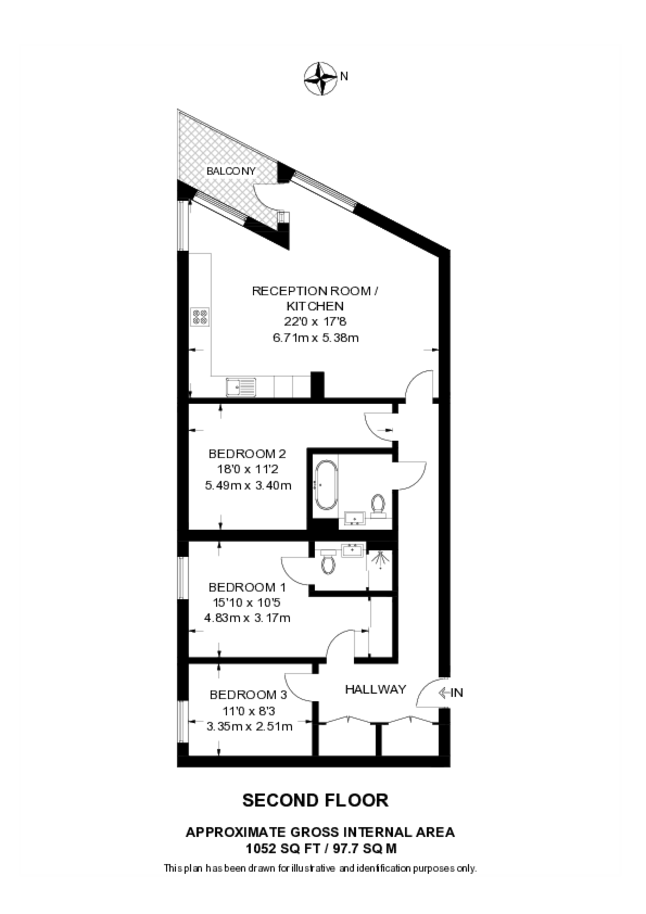 Harrison Walk, Greenwich floorplan