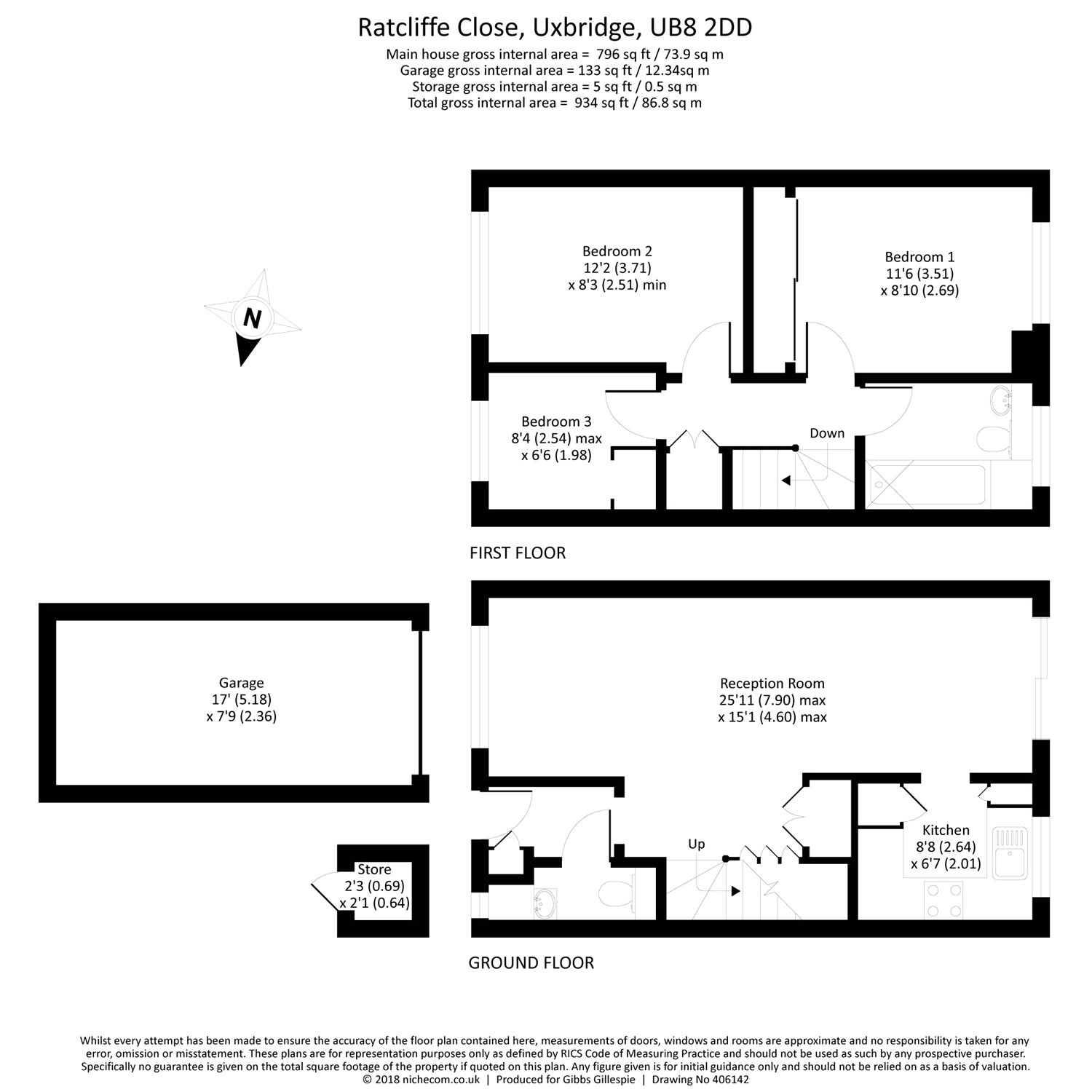 3 Bedrooms Terraced house for sale in Ratcliffe Close, Uxbridge, Middlesex UB8