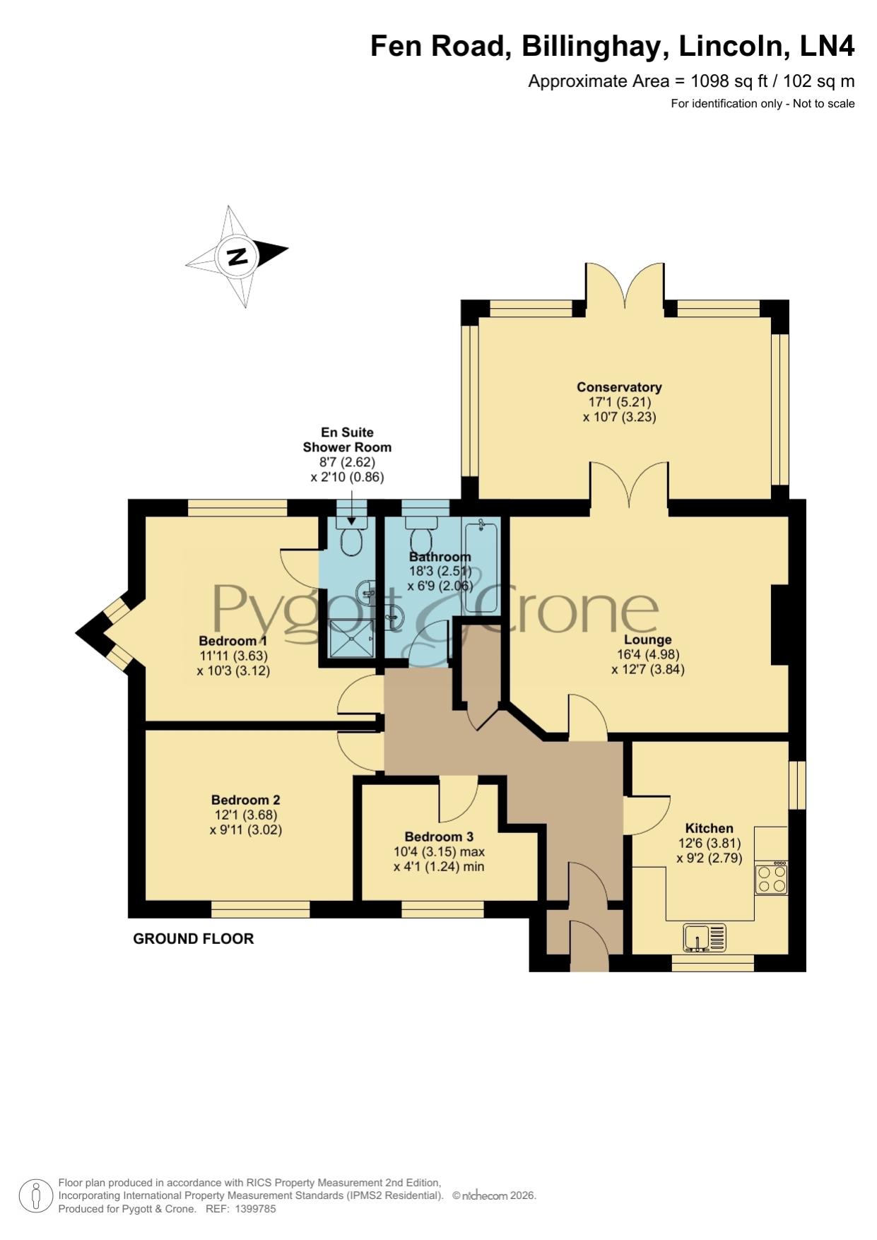1A, Fen Road, Lincoln floorplan