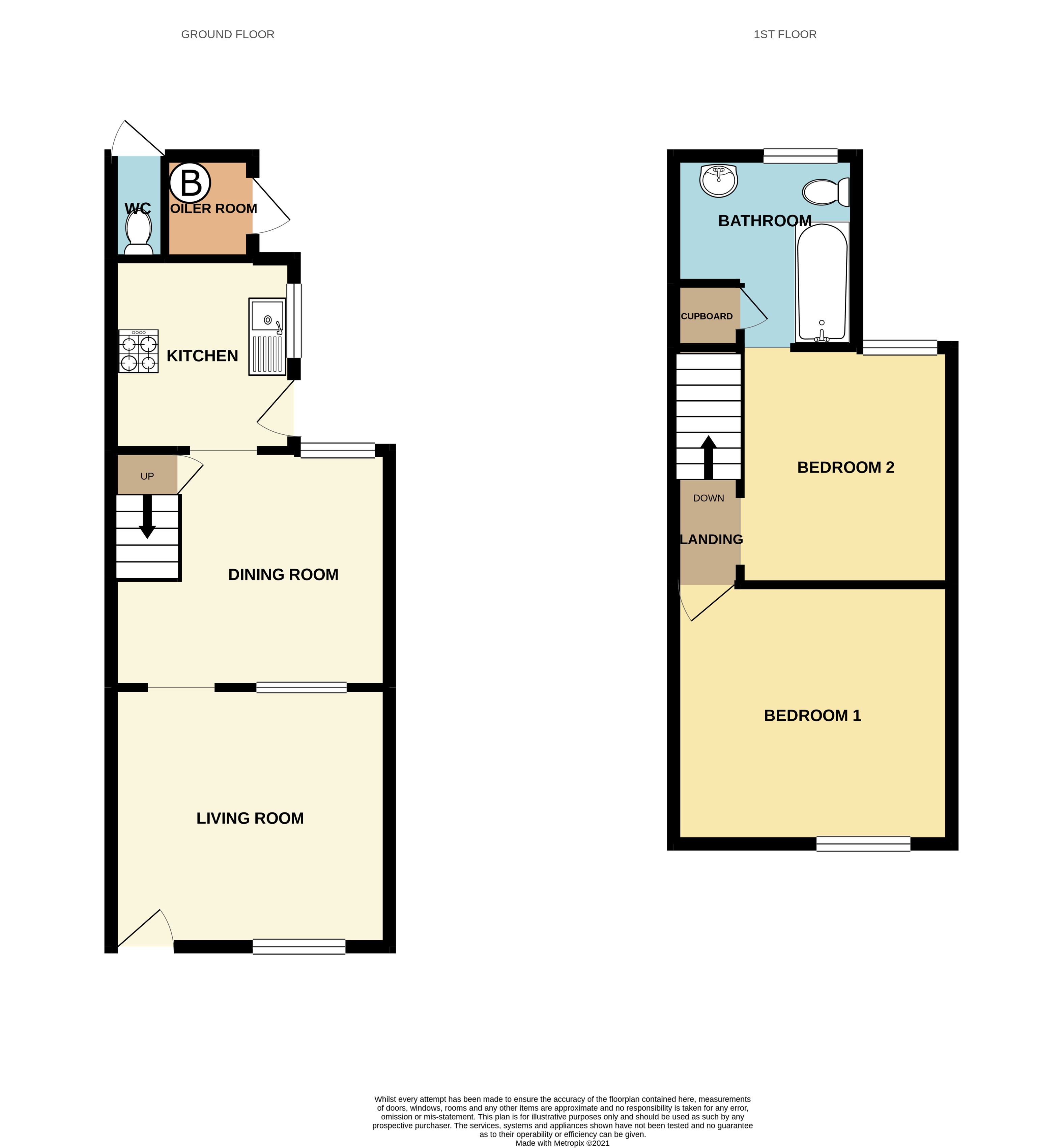 Churchfields Road, Bromsgrove B61, 2 bedroom terraced house for sale