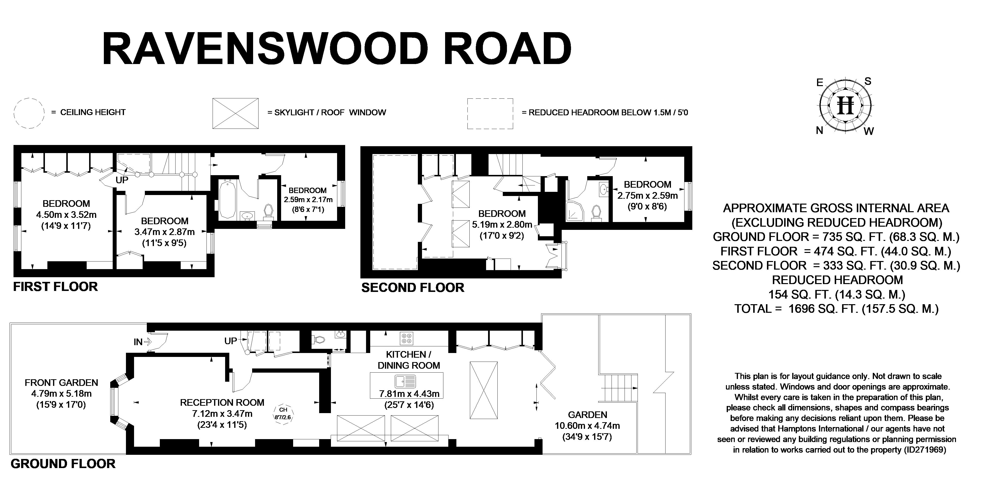 48, Ravenswood Road, London floorplan