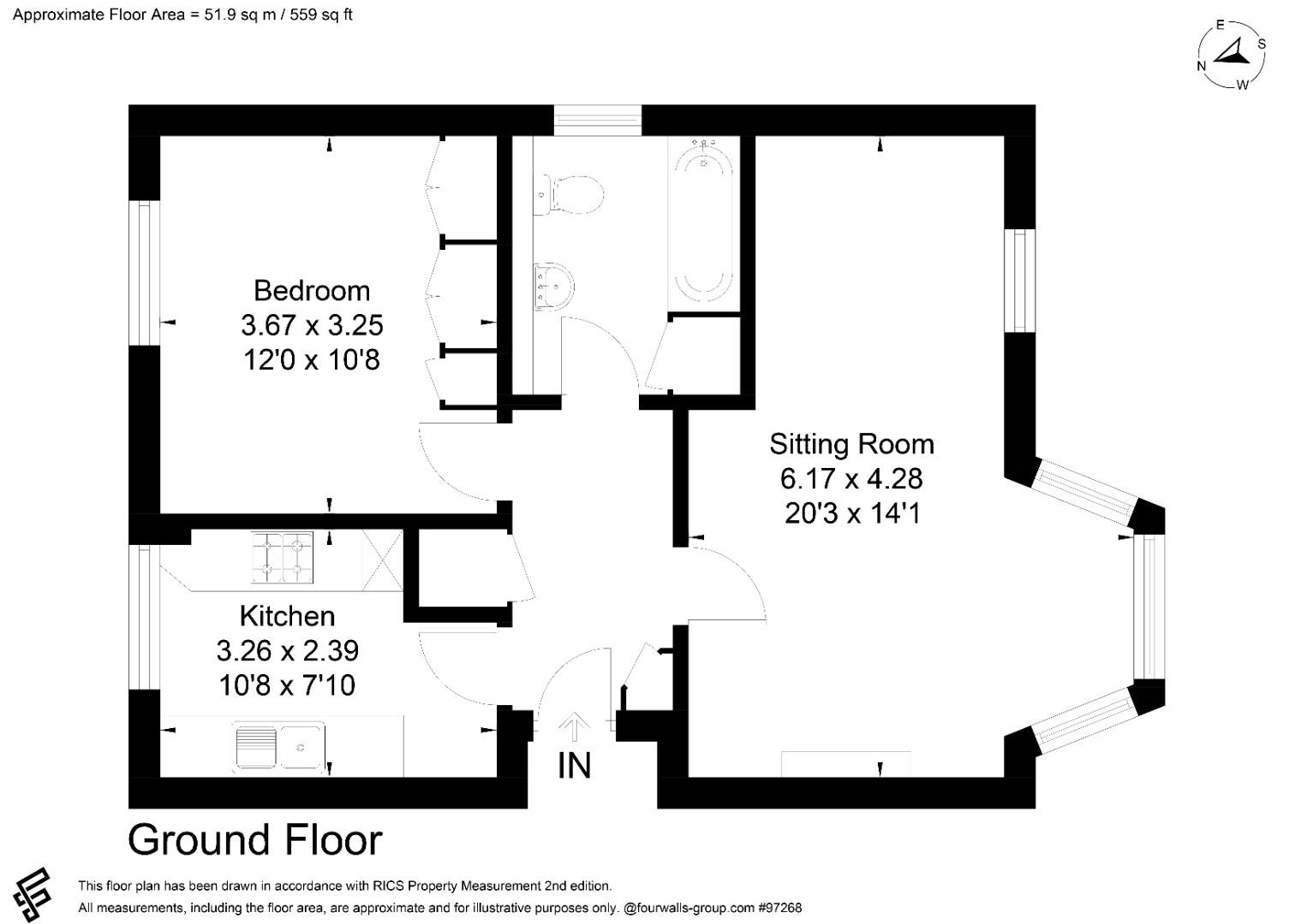 161, The Close, Salisbury floorplan