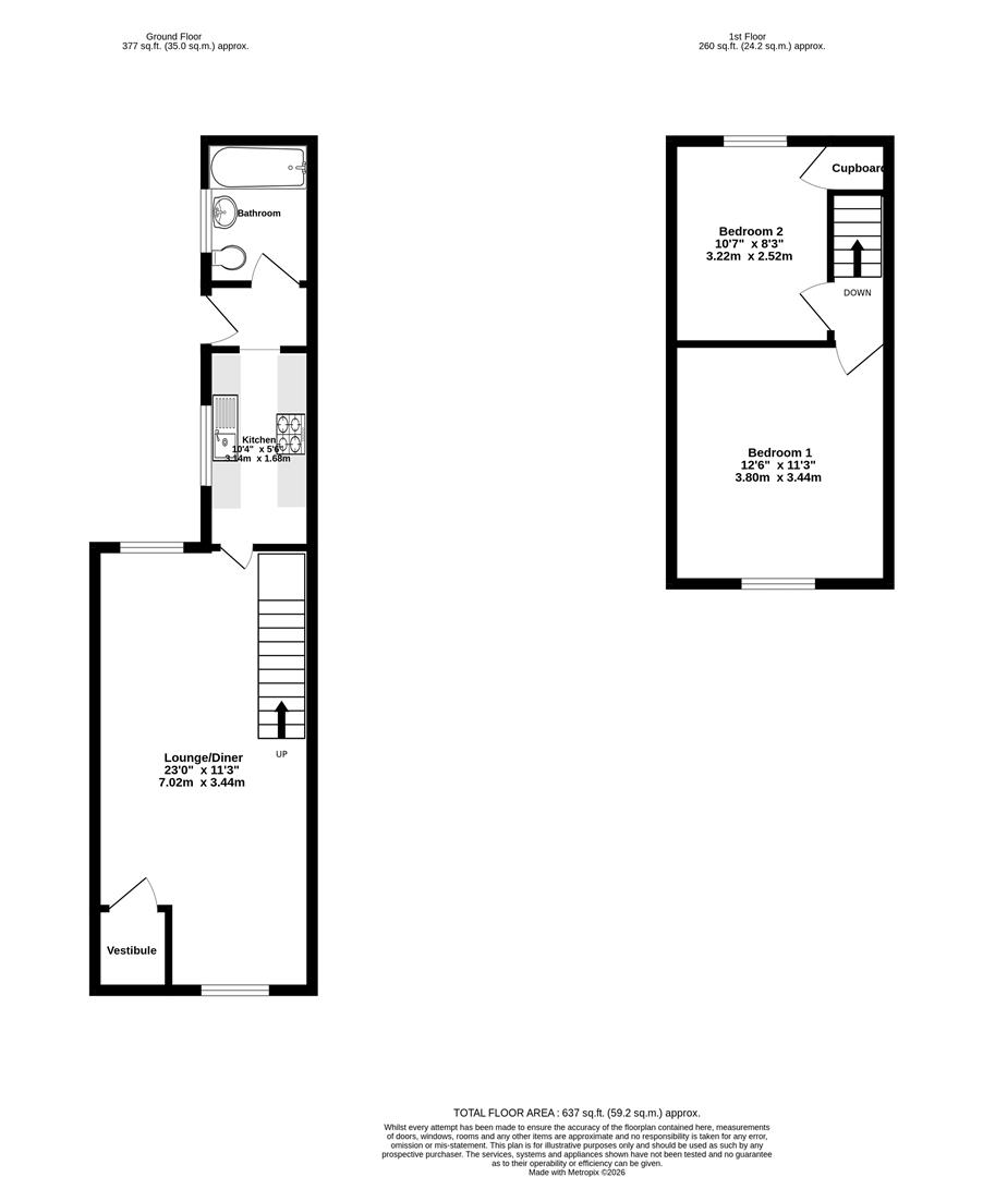 53, Lower Ebor Street, York floorplan