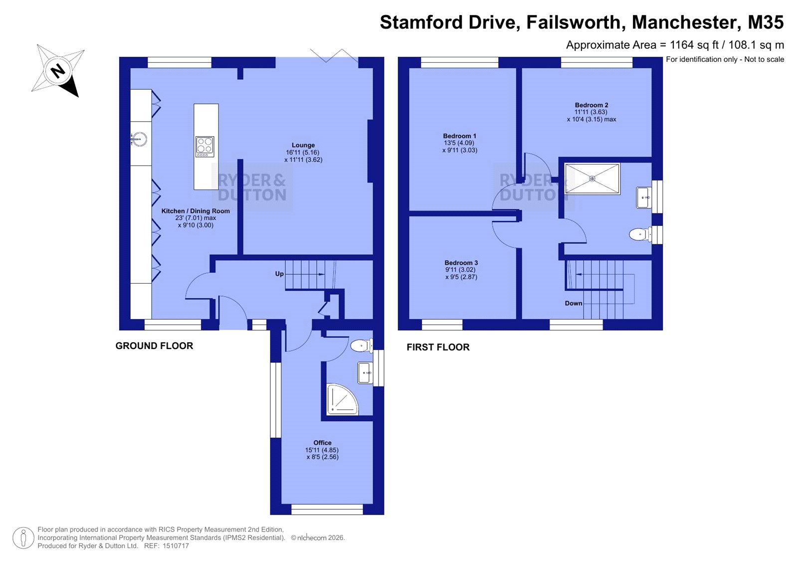 27, Stamford Drive, Failsworth floorplan