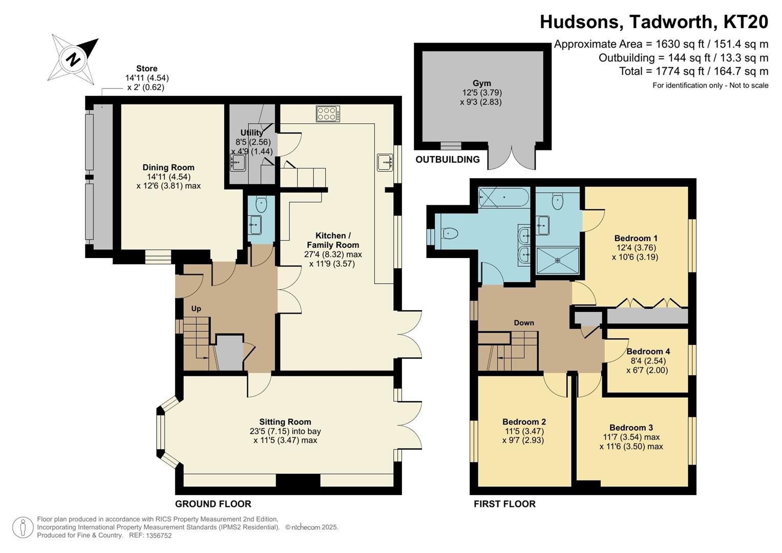 Hudsons, Tadworth, Surrey floorplan